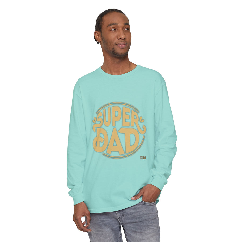 Super Dad Retro Badge Long Sleeve T-Shirt | Father’s Day Tee