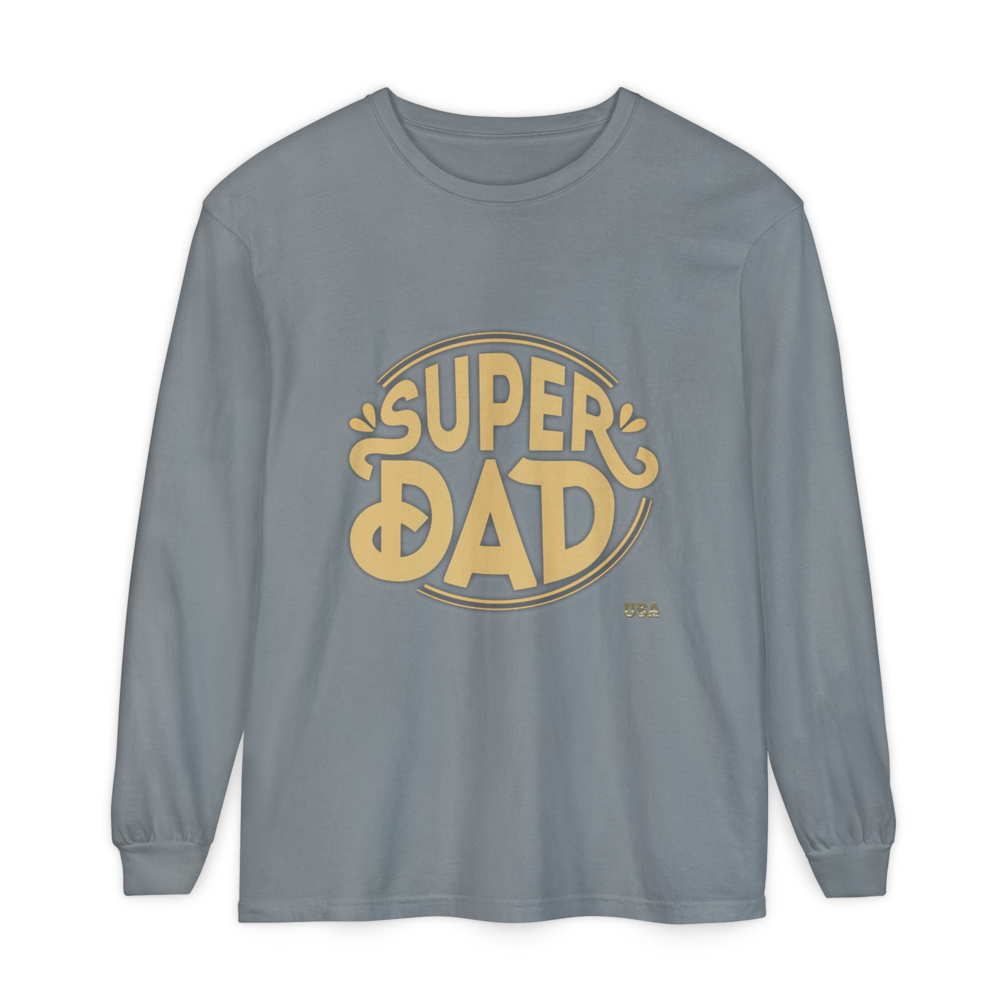 Super Dad Retro Badge Long Sleeve T-Shirt | Father’s Day Tee