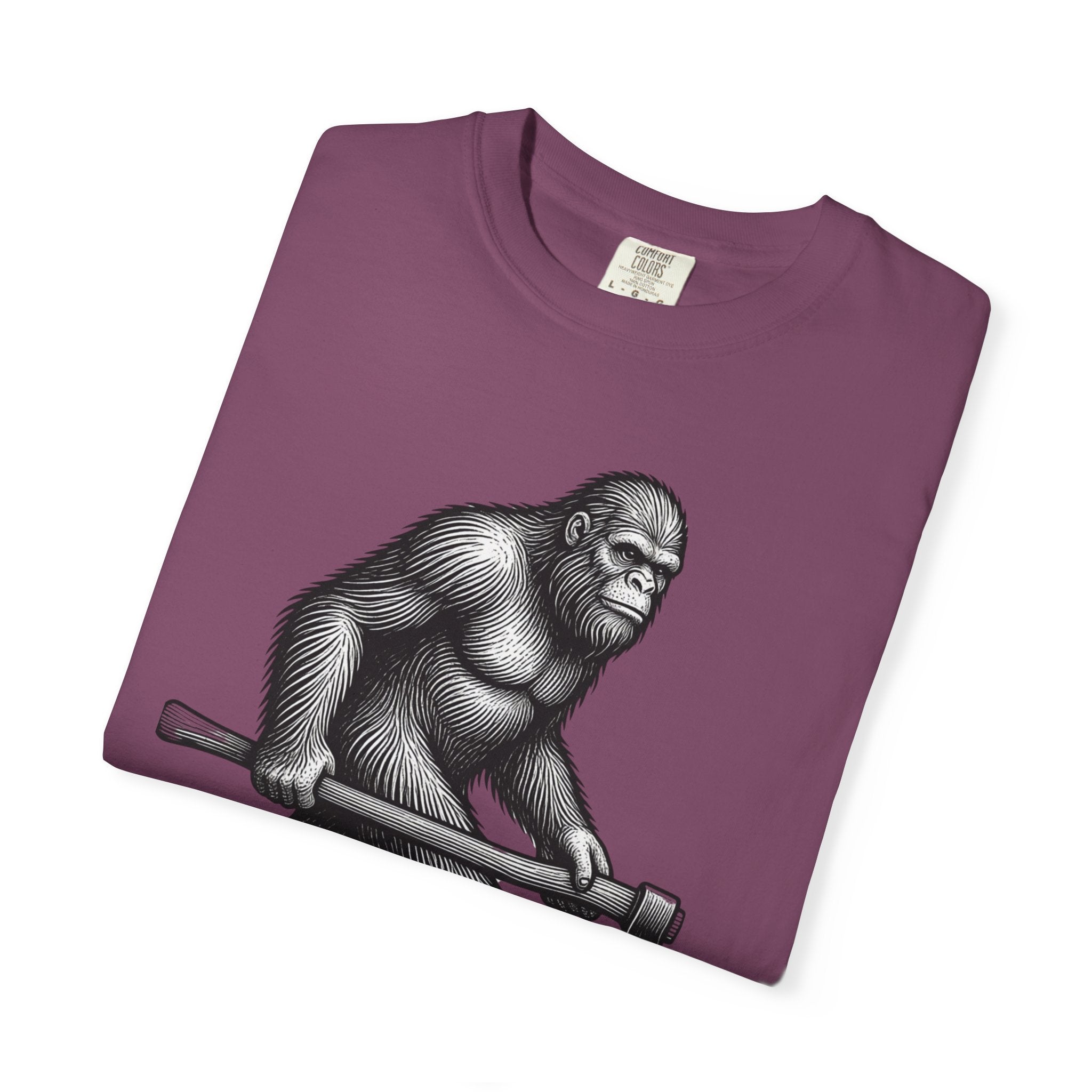 Sasquatch with Axe T-shirt | Vintage Bigfoot Illustration USA