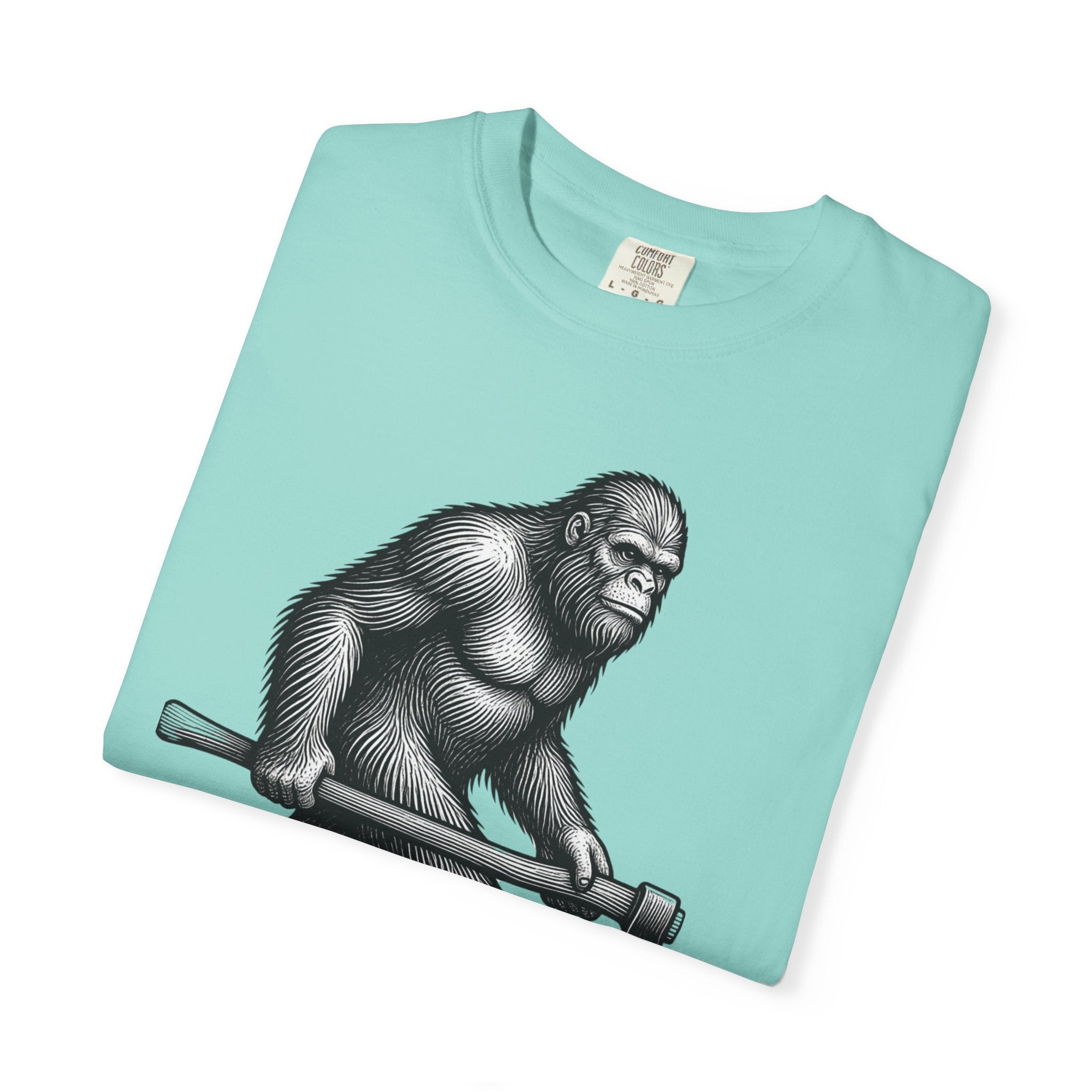Sasquatch with Axe T-shirt | Vintage Bigfoot Illustration USA