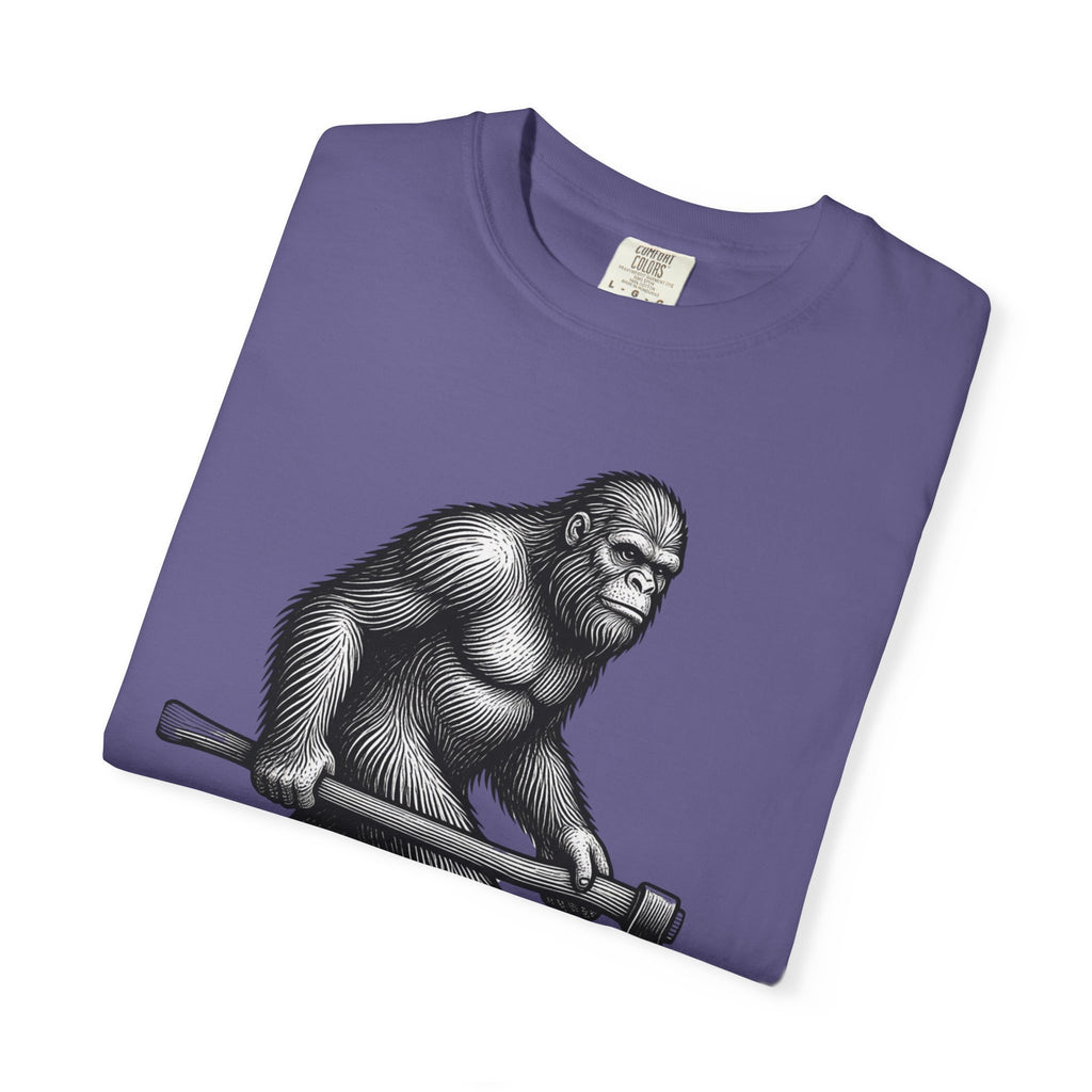 Sasquatch with Axe T-shirt | Vintage Bigfoot Illustration USA