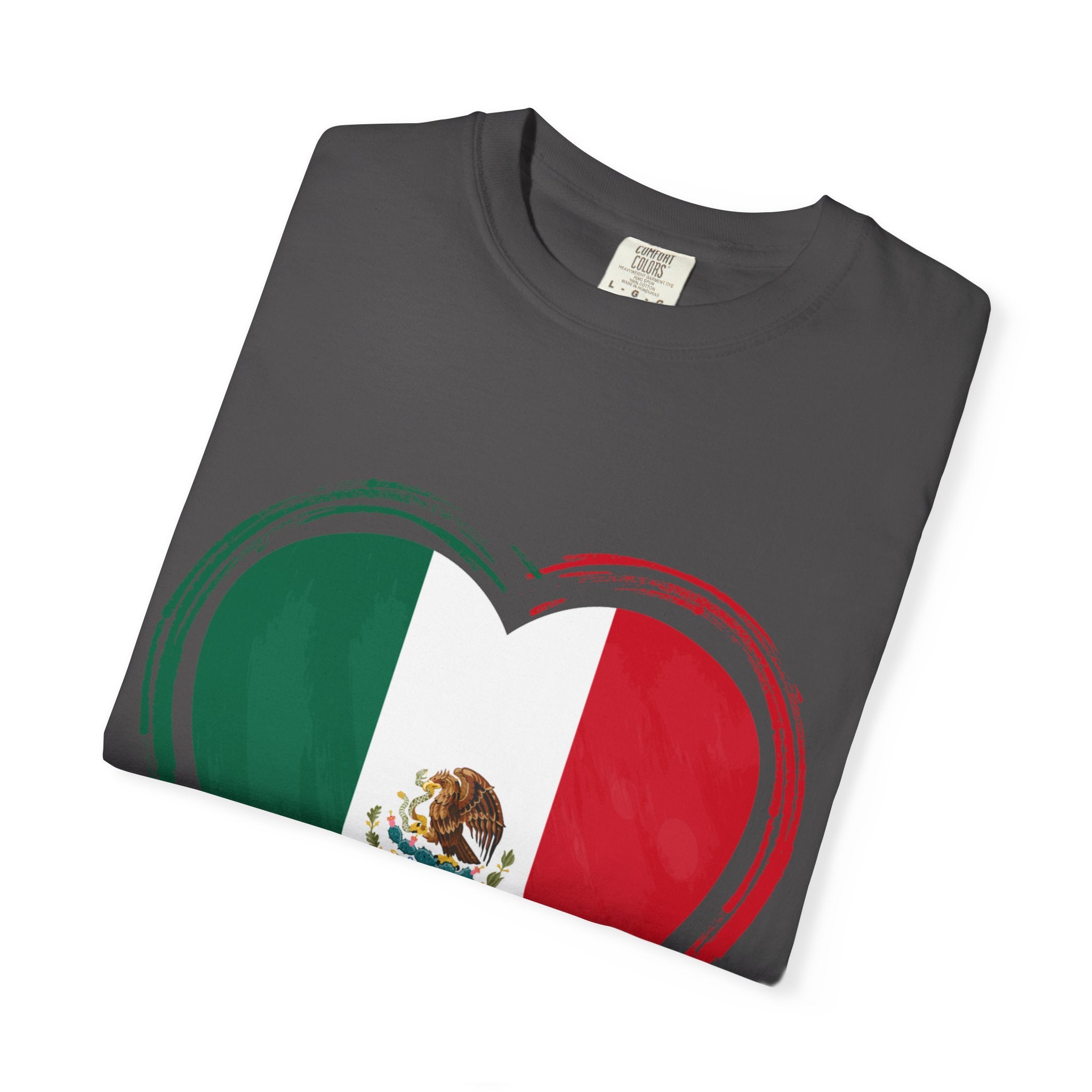 Mexican Flag Heart T-Shirt | Mexico Tricolor Heart Tee