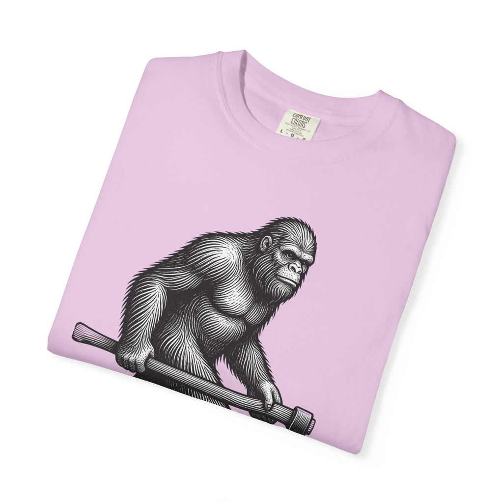 Sasquatch with Axe T-shirt | Vintage Bigfoot Illustration USA
