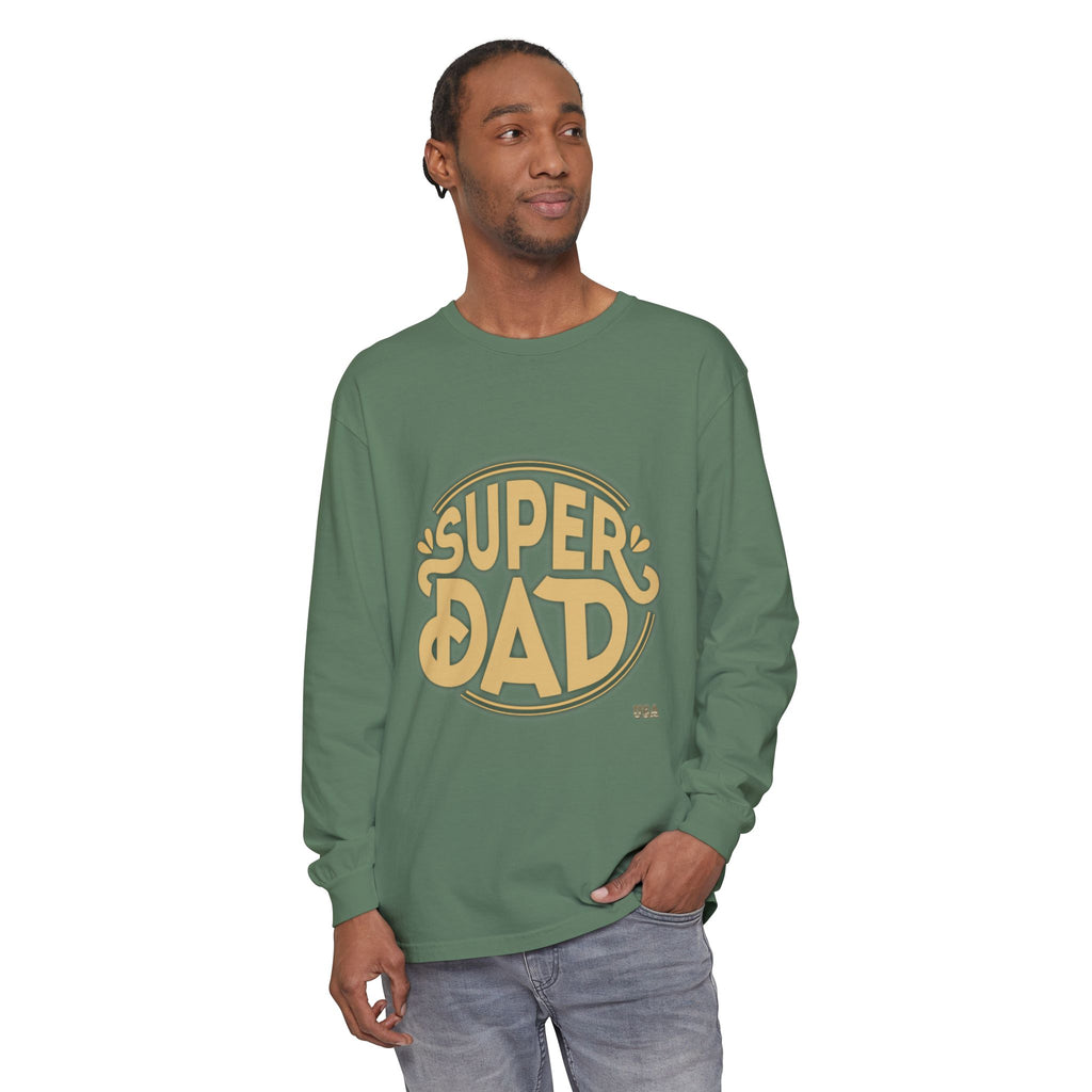 Super Dad Retro Badge Long Sleeve T-Shirt | Father’s Day Tee