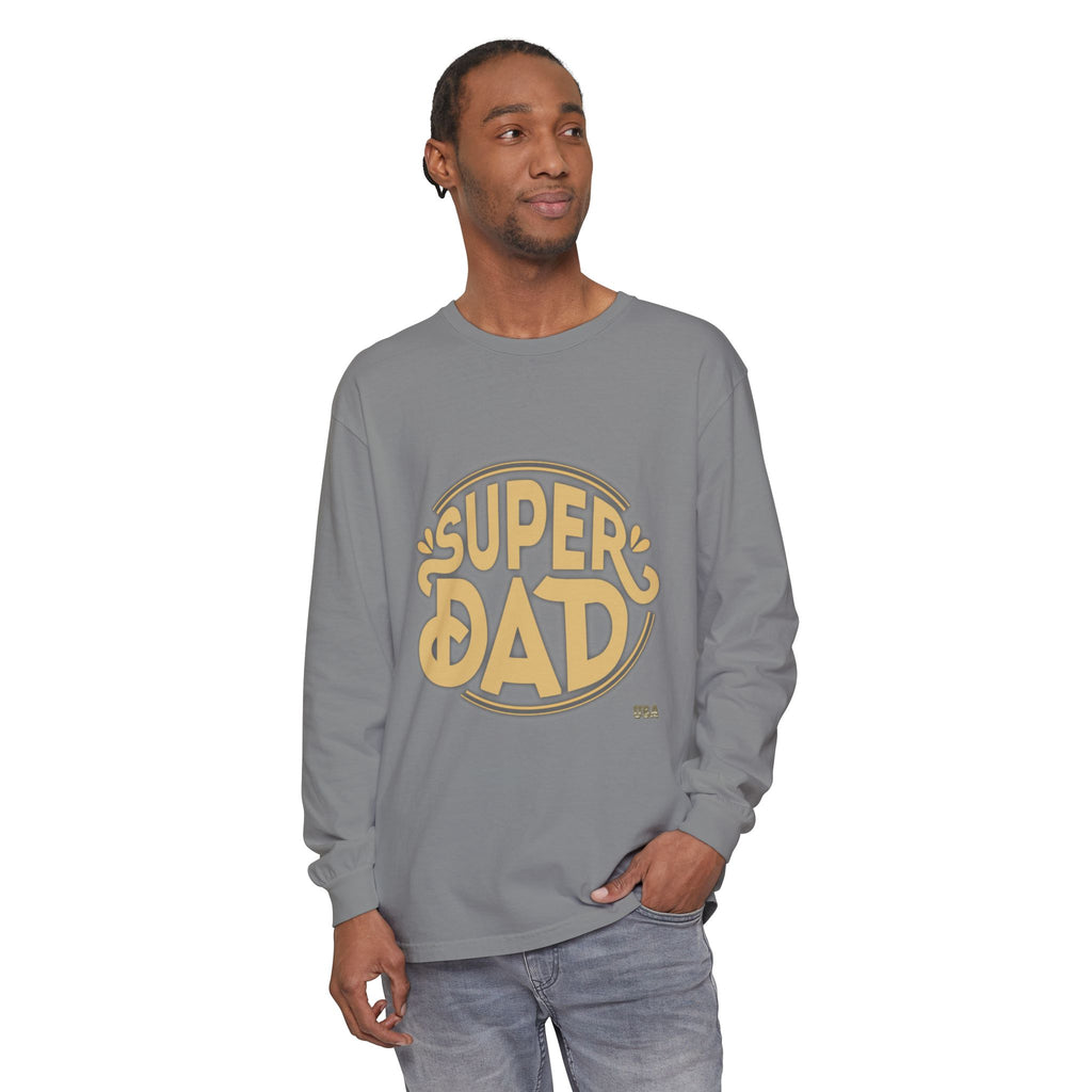 Super Dad Retro Badge Long Sleeve T-Shirt | Father’s Day Tee