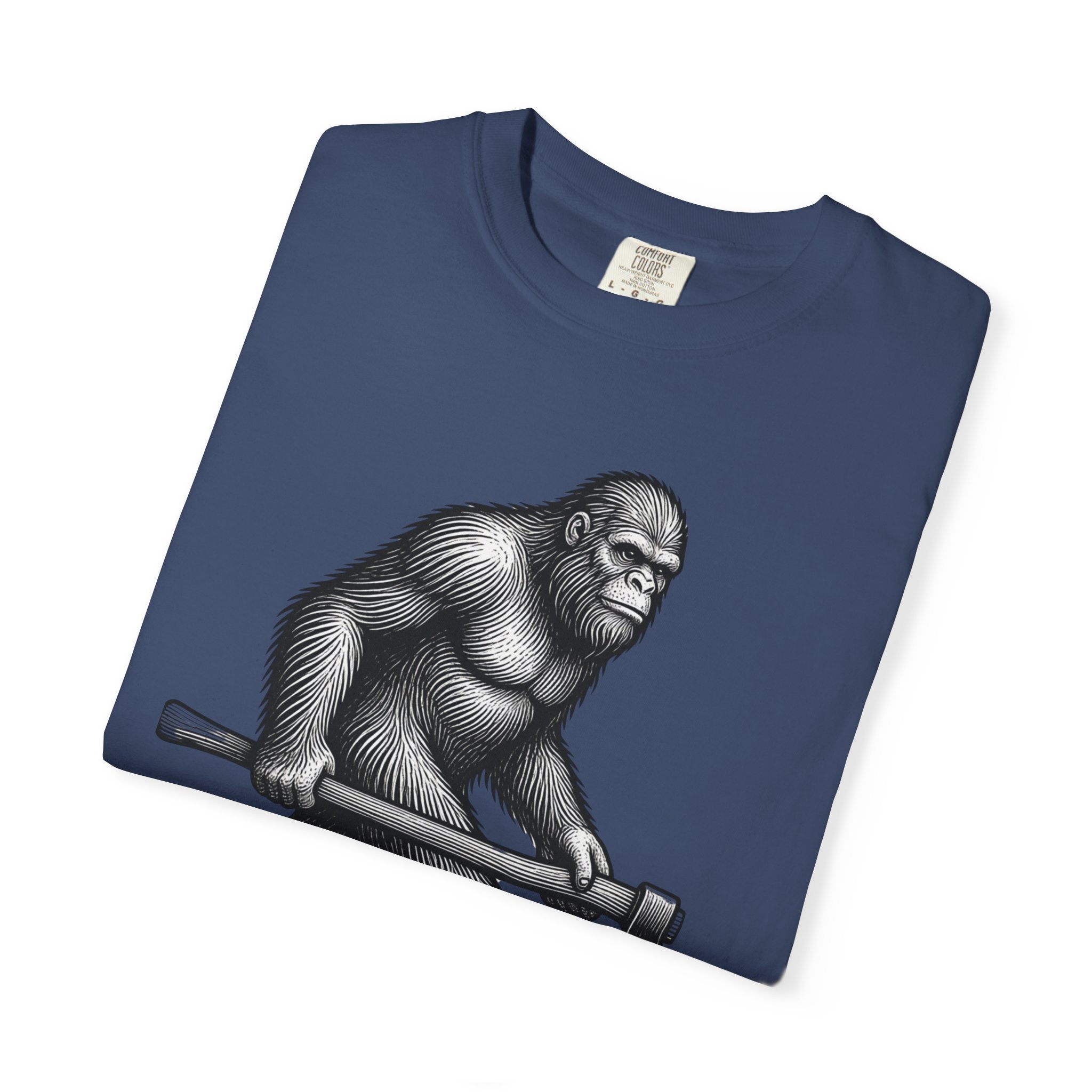 Sasquatch with Axe T-shirt | Vintage Bigfoot Illustration USA