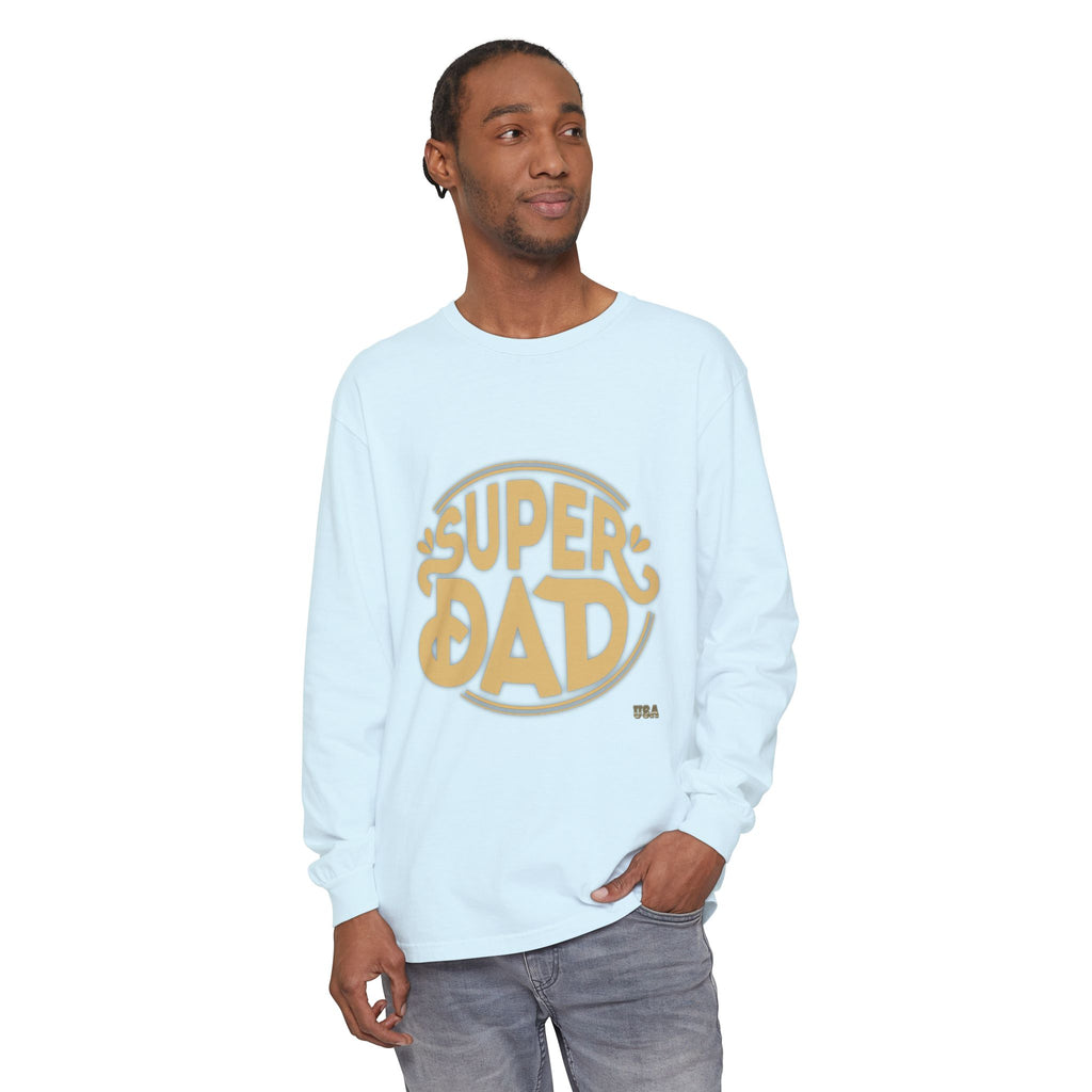 Super Dad Retro Badge Long Sleeve T-Shirt | Father’s Day Tee