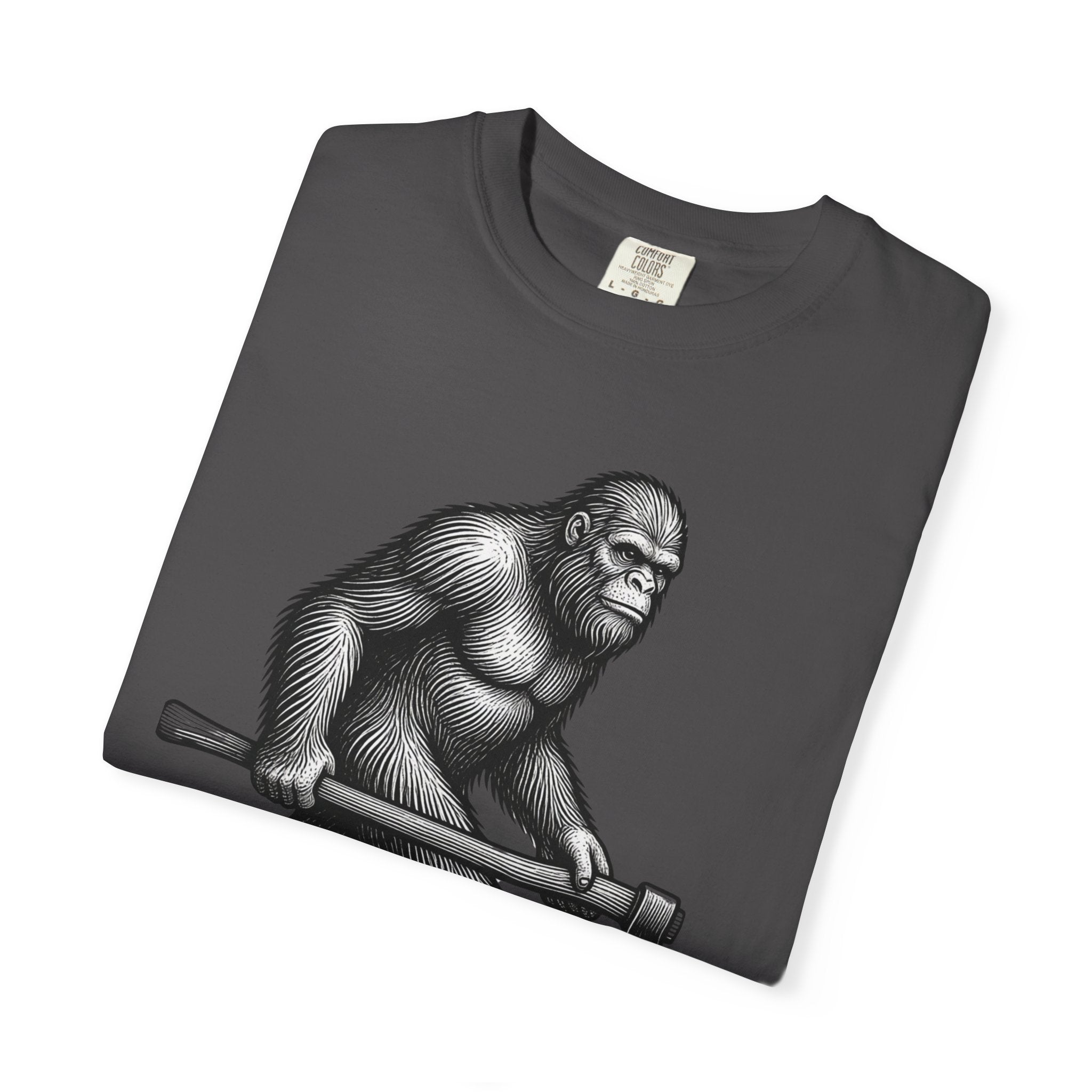 Sasquatch with Axe T-shirt | Vintage Bigfoot Illustration USA