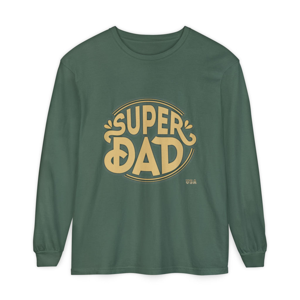 Super Dad Retro Badge Long Sleeve T-Shirt | Father’s Day Tee