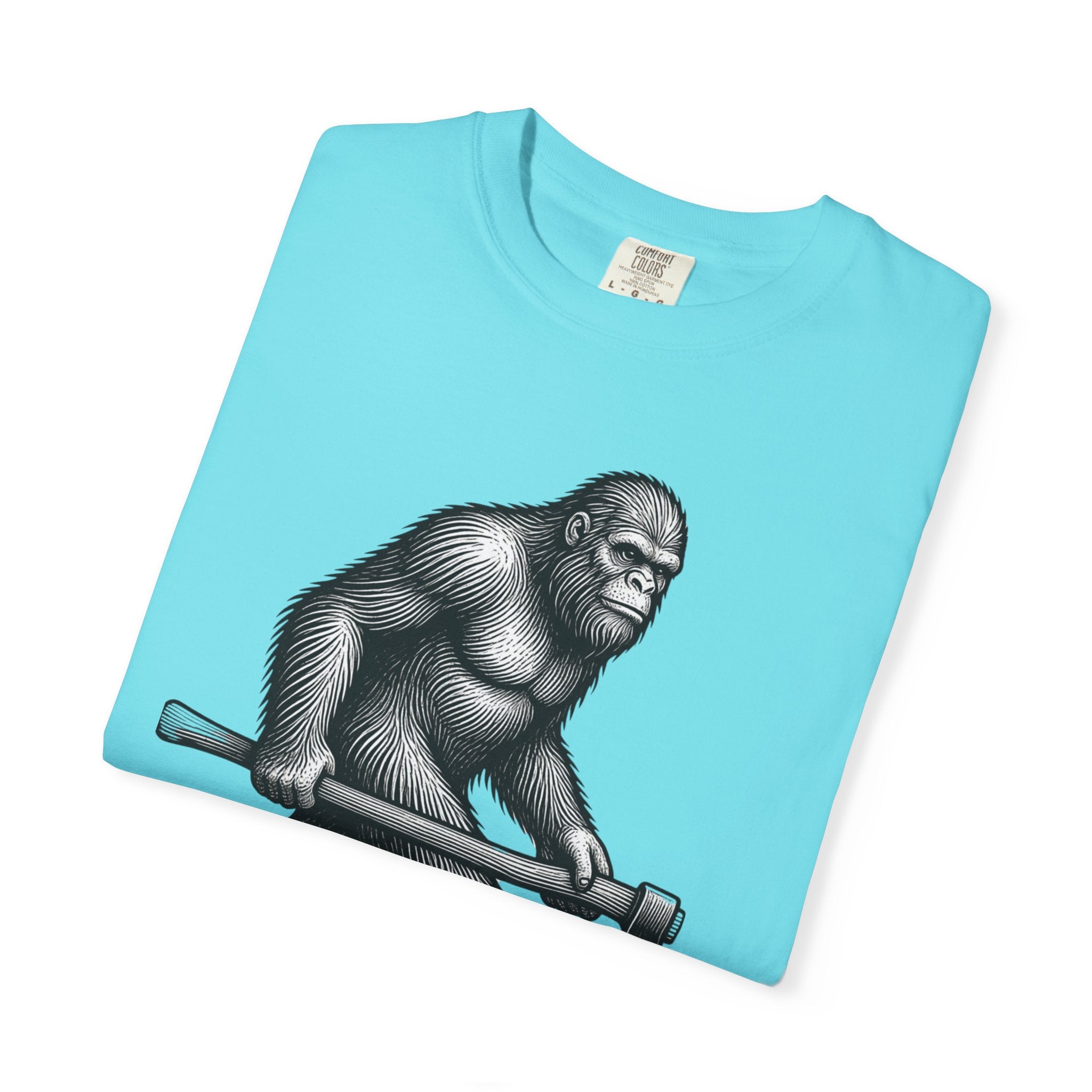 Sasquatch with Axe T-shirt | Vintage Bigfoot Illustration USA