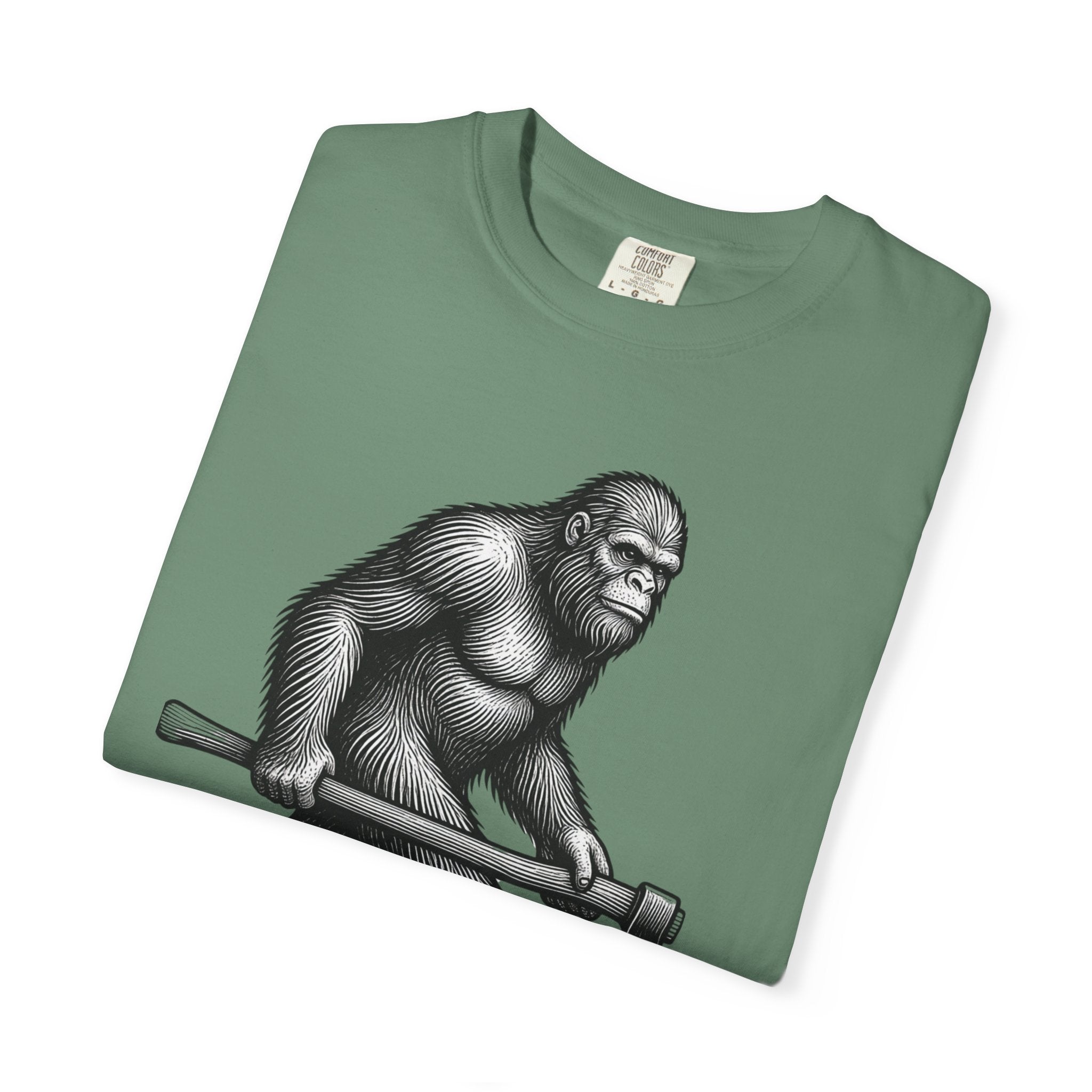 Sasquatch with Axe T-shirt | Vintage Bigfoot Illustration USA