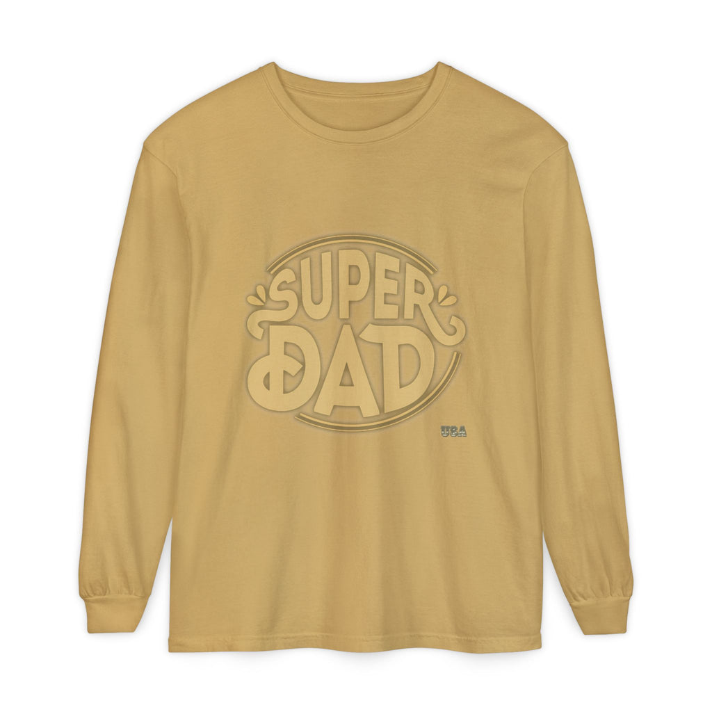 Super Dad Retro Badge Long Sleeve T-Shirt | Father’s Day Tee