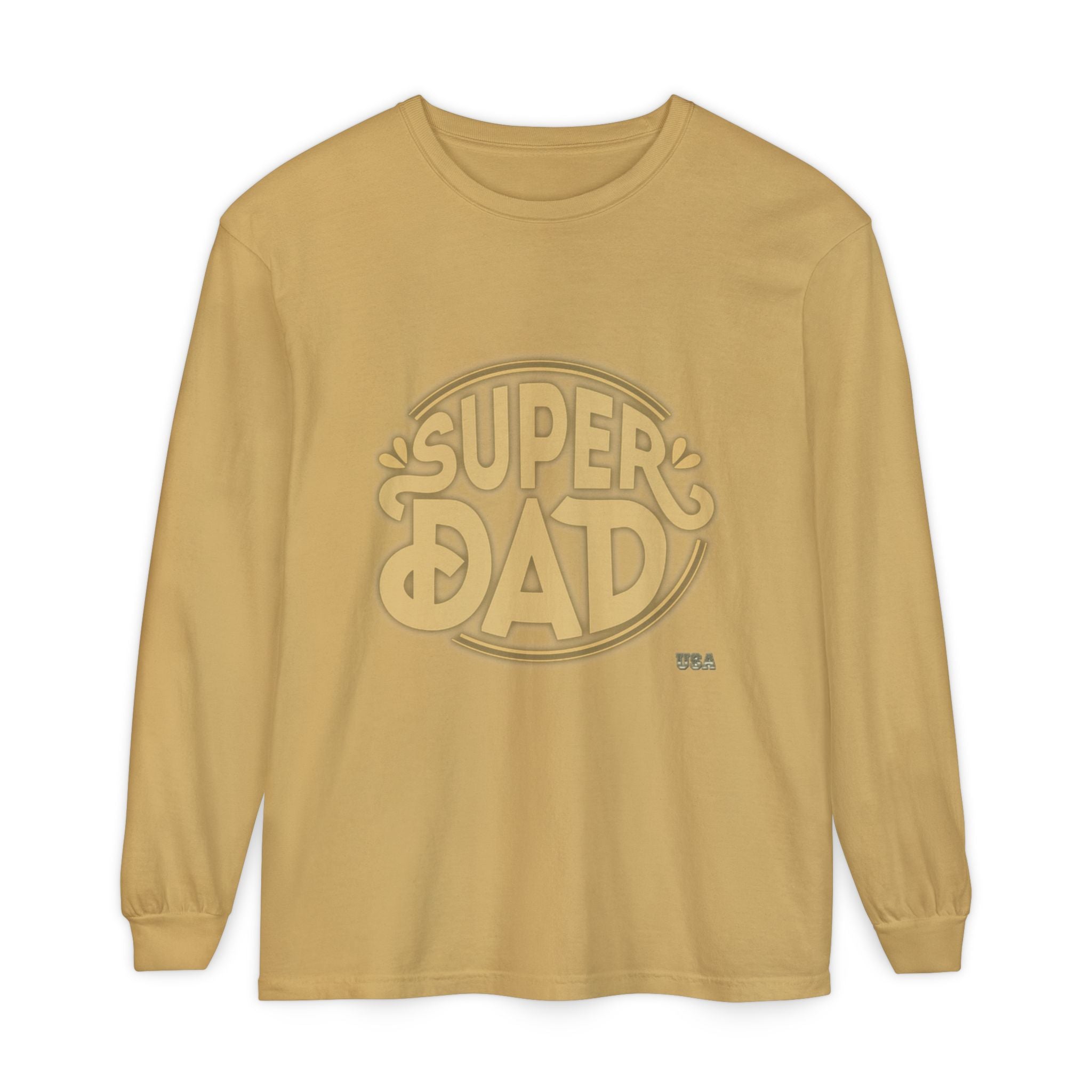 Super Dad Retro Badge Long Sleeve T-Shirt | Father’s Day Tee
