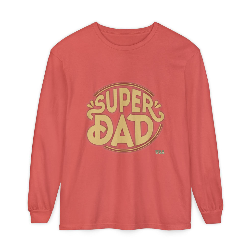Super Dad Retro Badge Long Sleeve T-Shirt | Father’s Day Tee