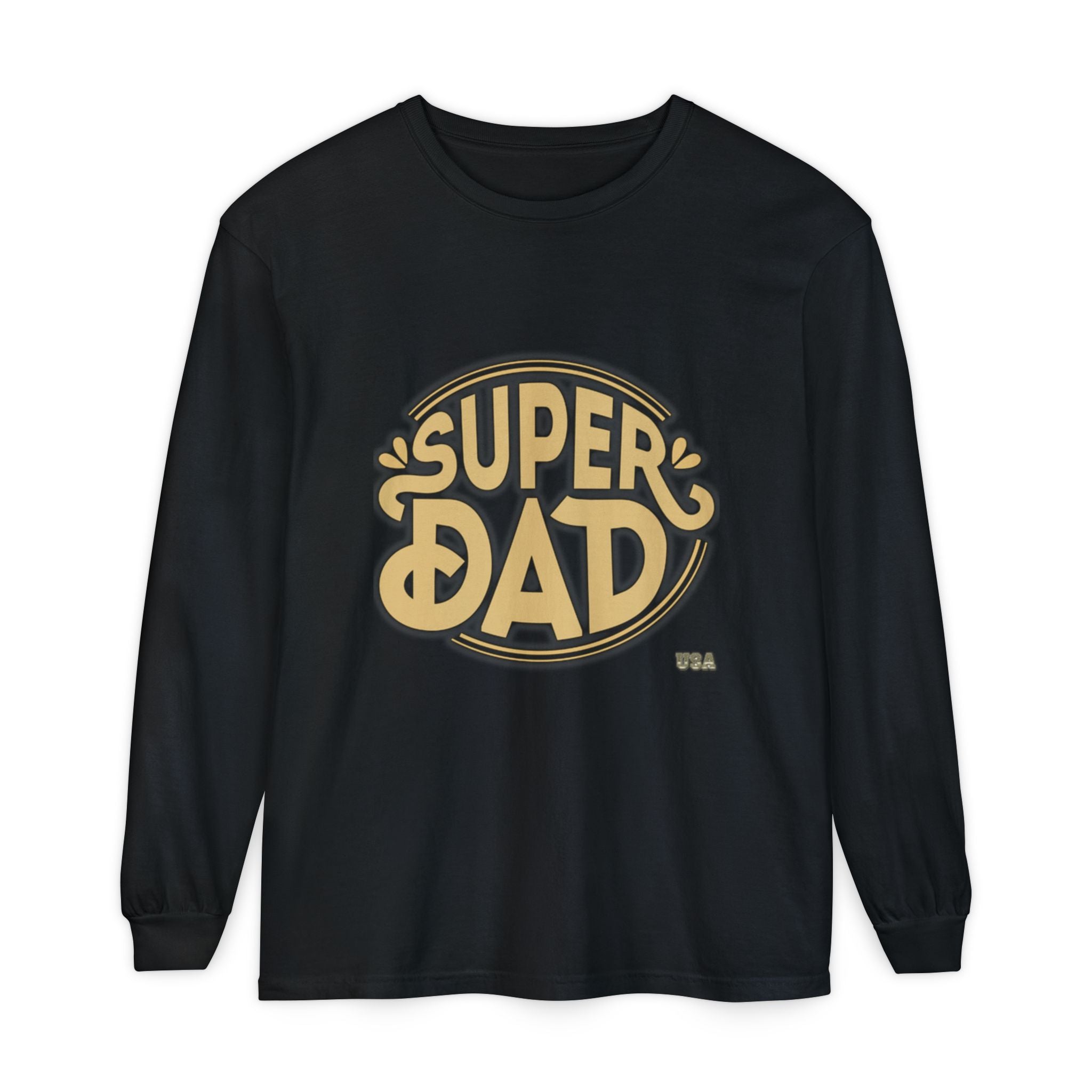 Super Dad Retro Badge Long Sleeve T-Shirt | Father’s Day Tee