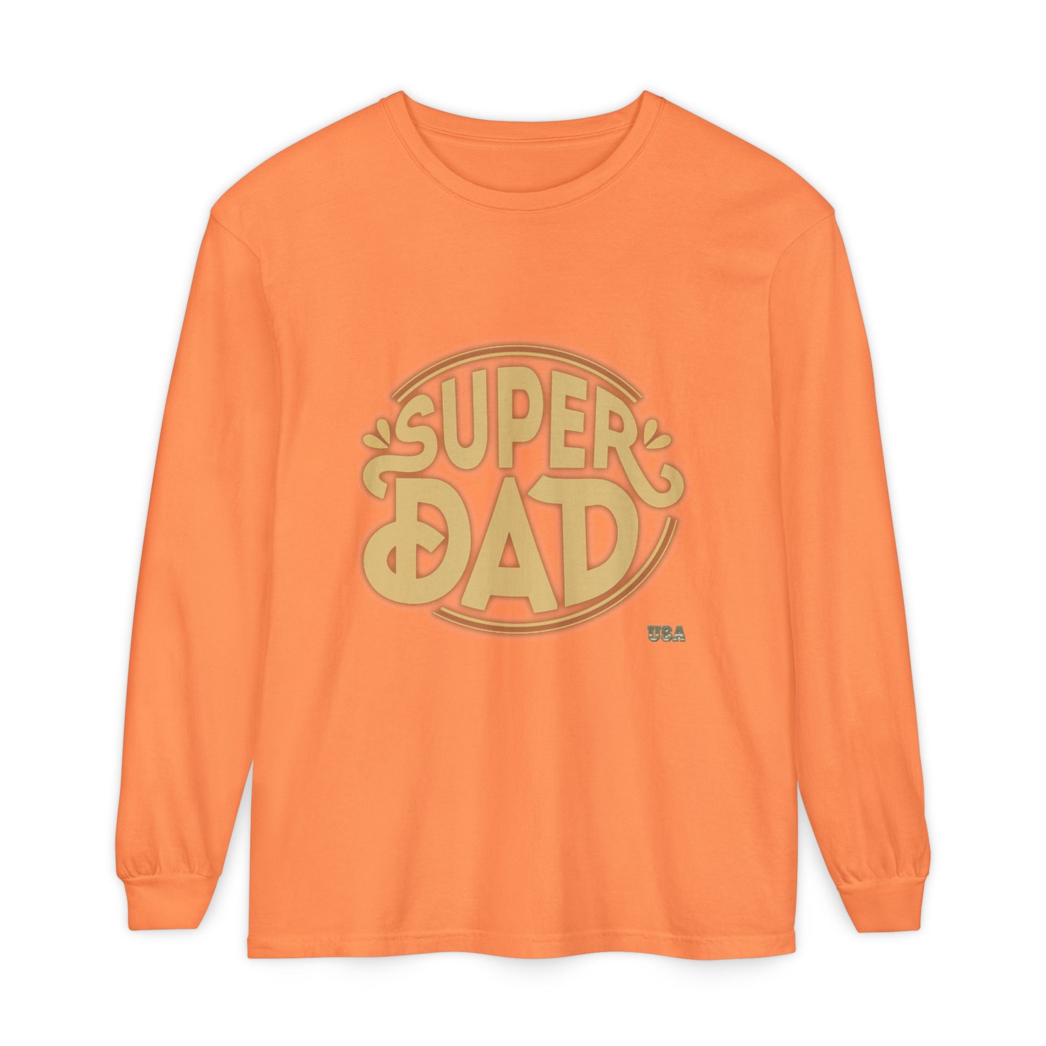 Super Dad Retro Badge Long Sleeve T-Shirt | Father’s Day Tee