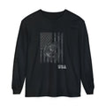 American Flag Bass Fishing Long Sleeve T-Shirt | USA Bass Tee