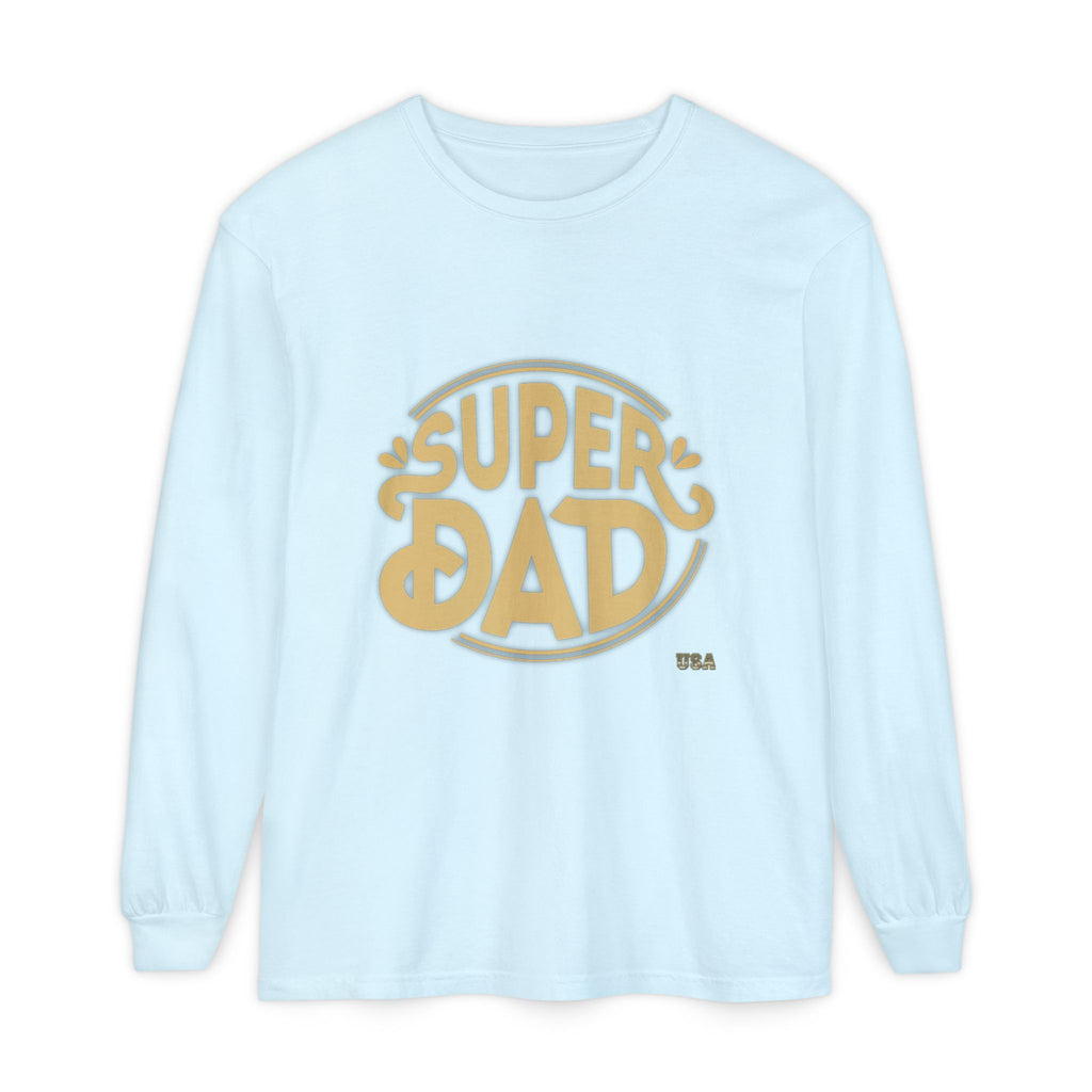 Super Dad Retro Badge Long Sleeve T-Shirt | Father’s Day Tee