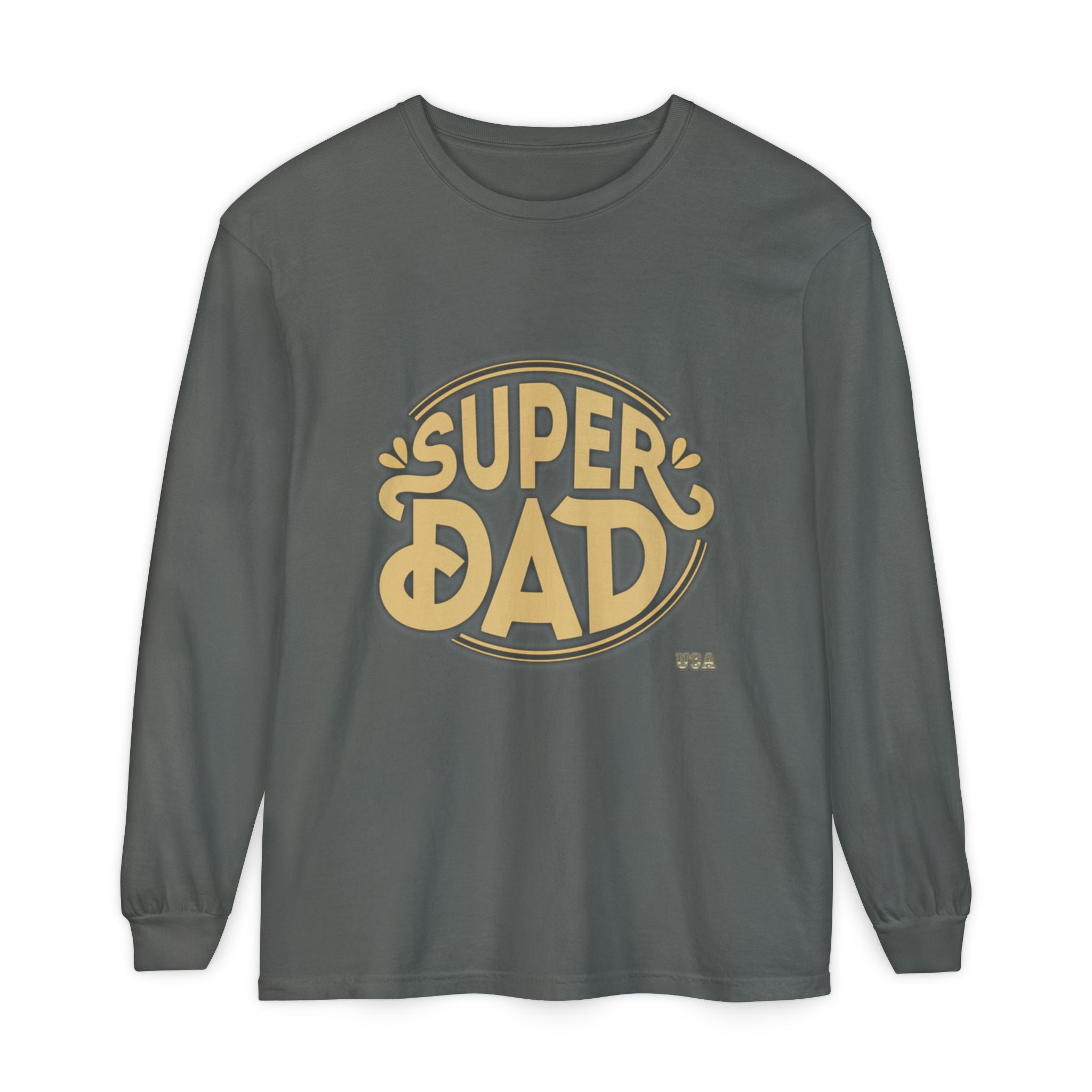 Super Dad Retro Badge Long Sleeve T-Shirt | Father’s Day Tee