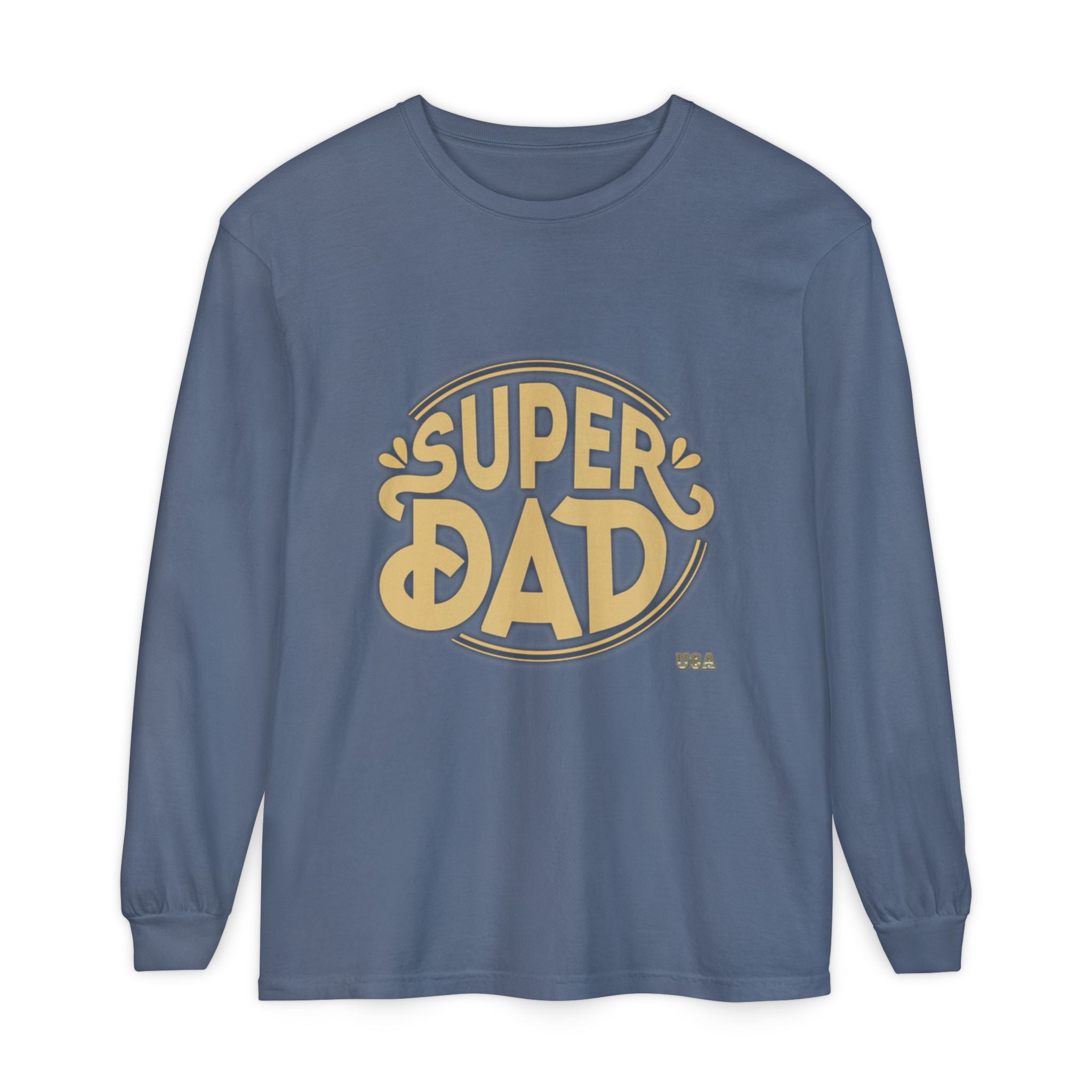 Super Dad Retro Badge Long Sleeve T-Shirt | Father’s Day Tee
