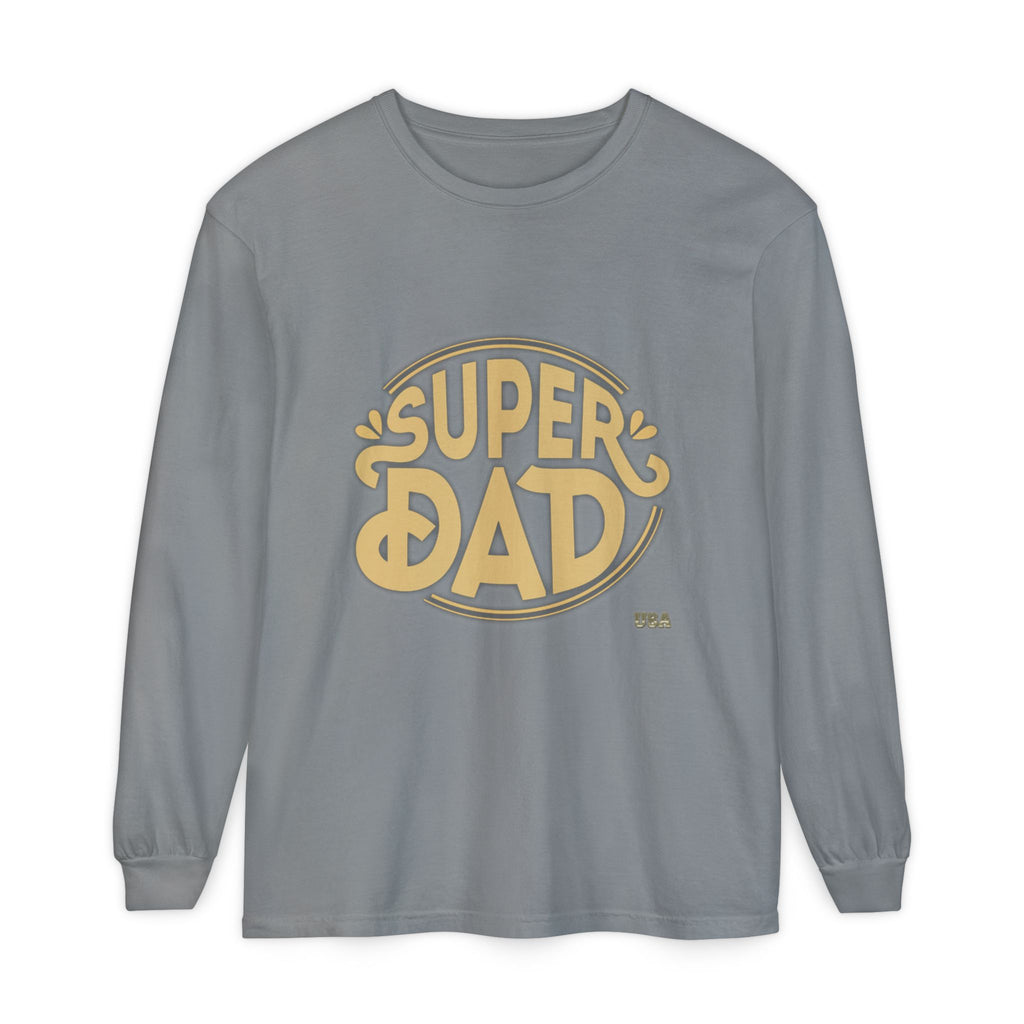 Super Dad Retro Badge Long Sleeve T-Shirt | Father’s Day Tee