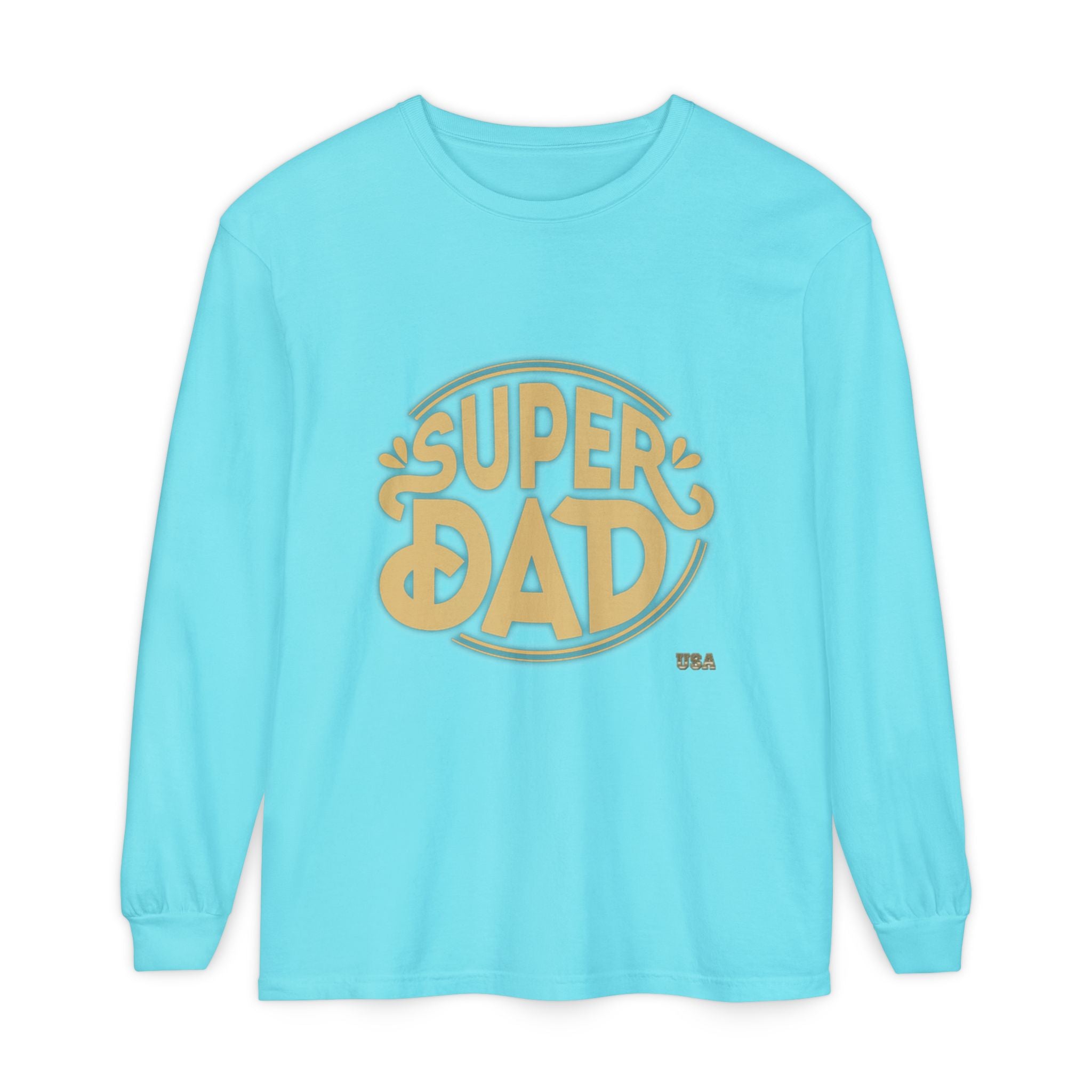 Super Dad Retro Badge Long Sleeve T-Shirt | Father’s Day Tee