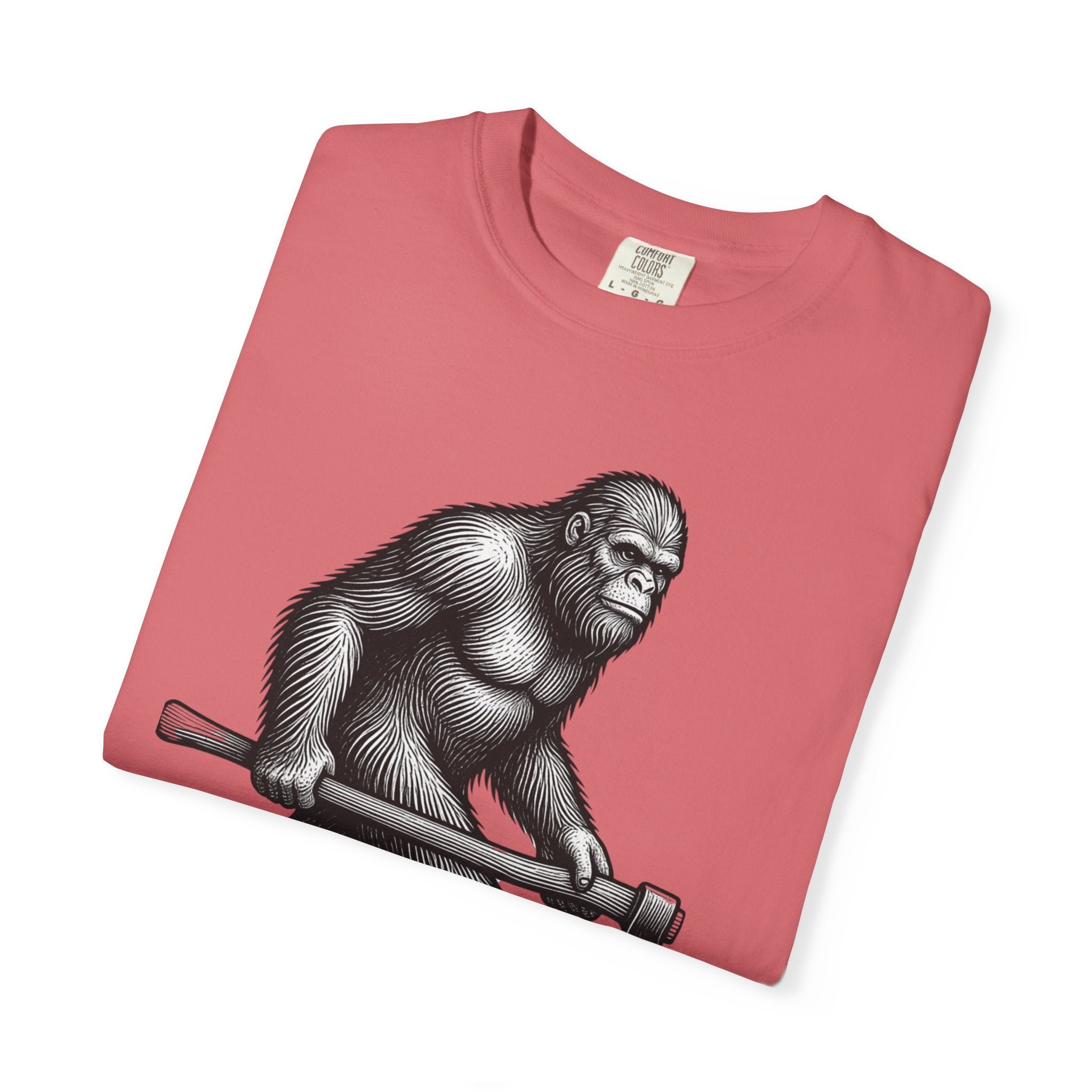 Sasquatch with Axe T-shirt | Vintage Bigfoot Illustration USA