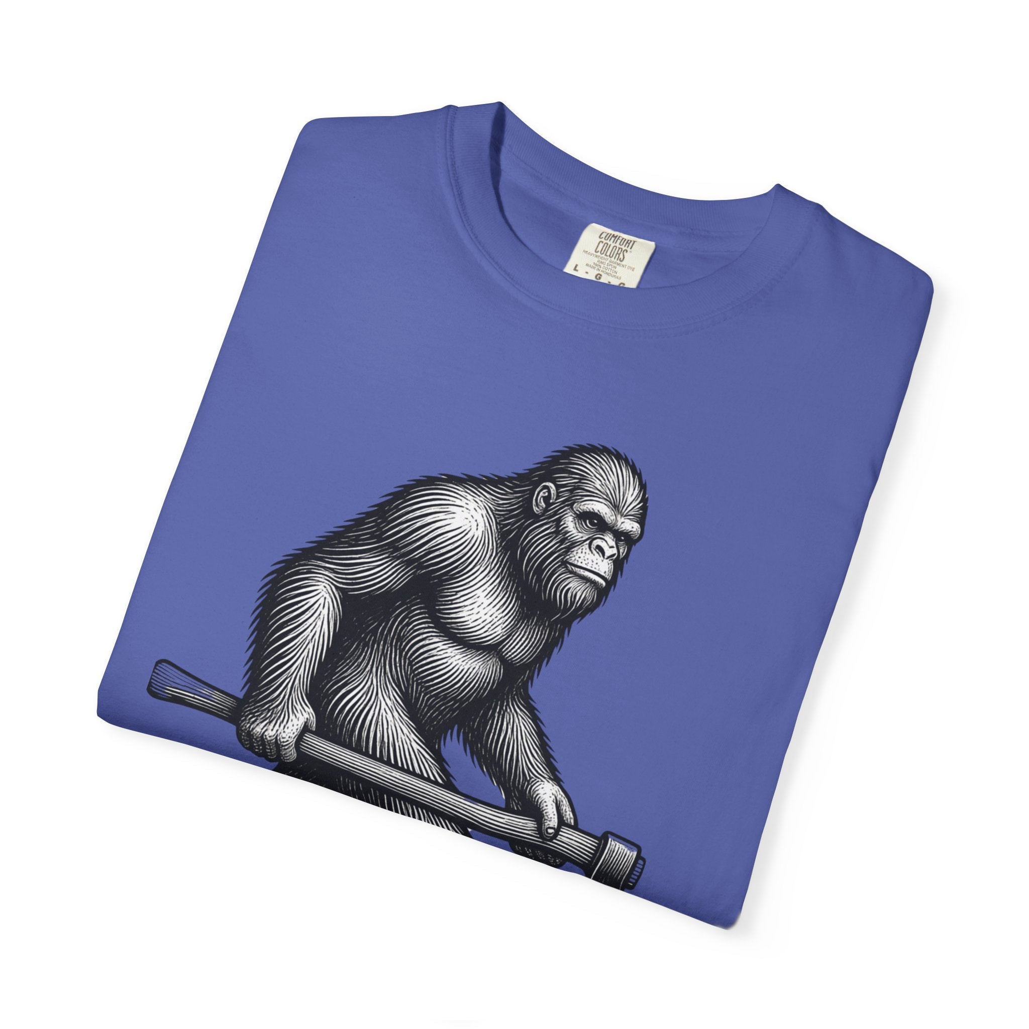 Sasquatch with Axe T-shirt | Vintage Bigfoot Illustration USA