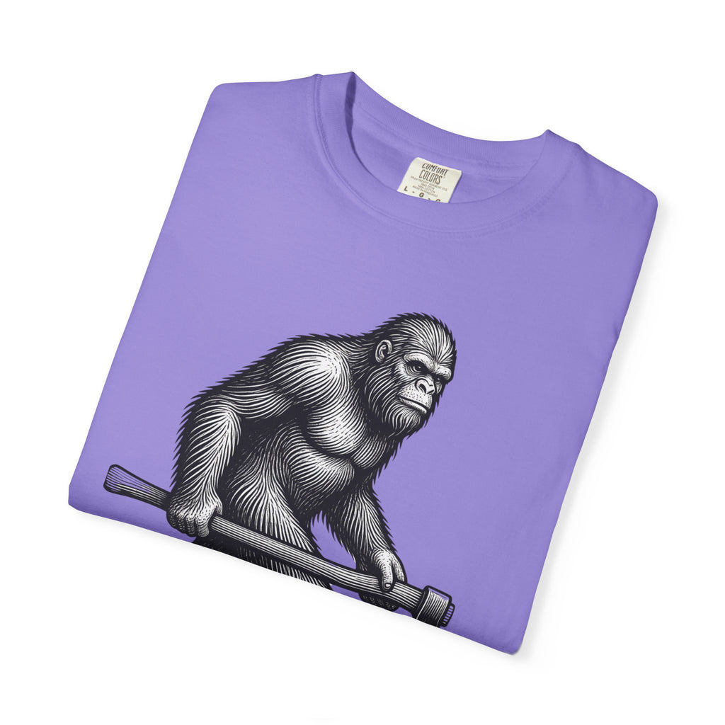 Sasquatch with Axe T-shirt | Vintage Bigfoot Illustration USA
