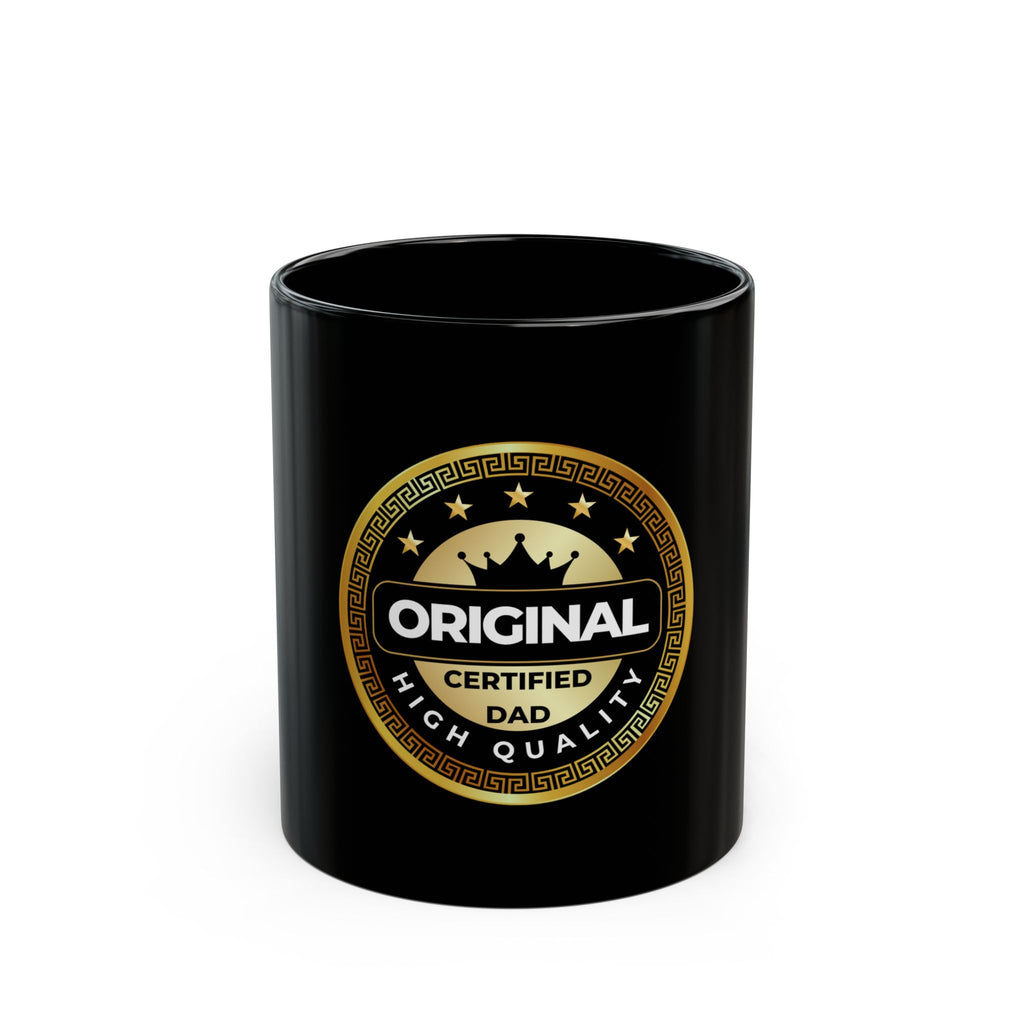 Police Badge Logo Mug | Black Ceramic Coffee Cup