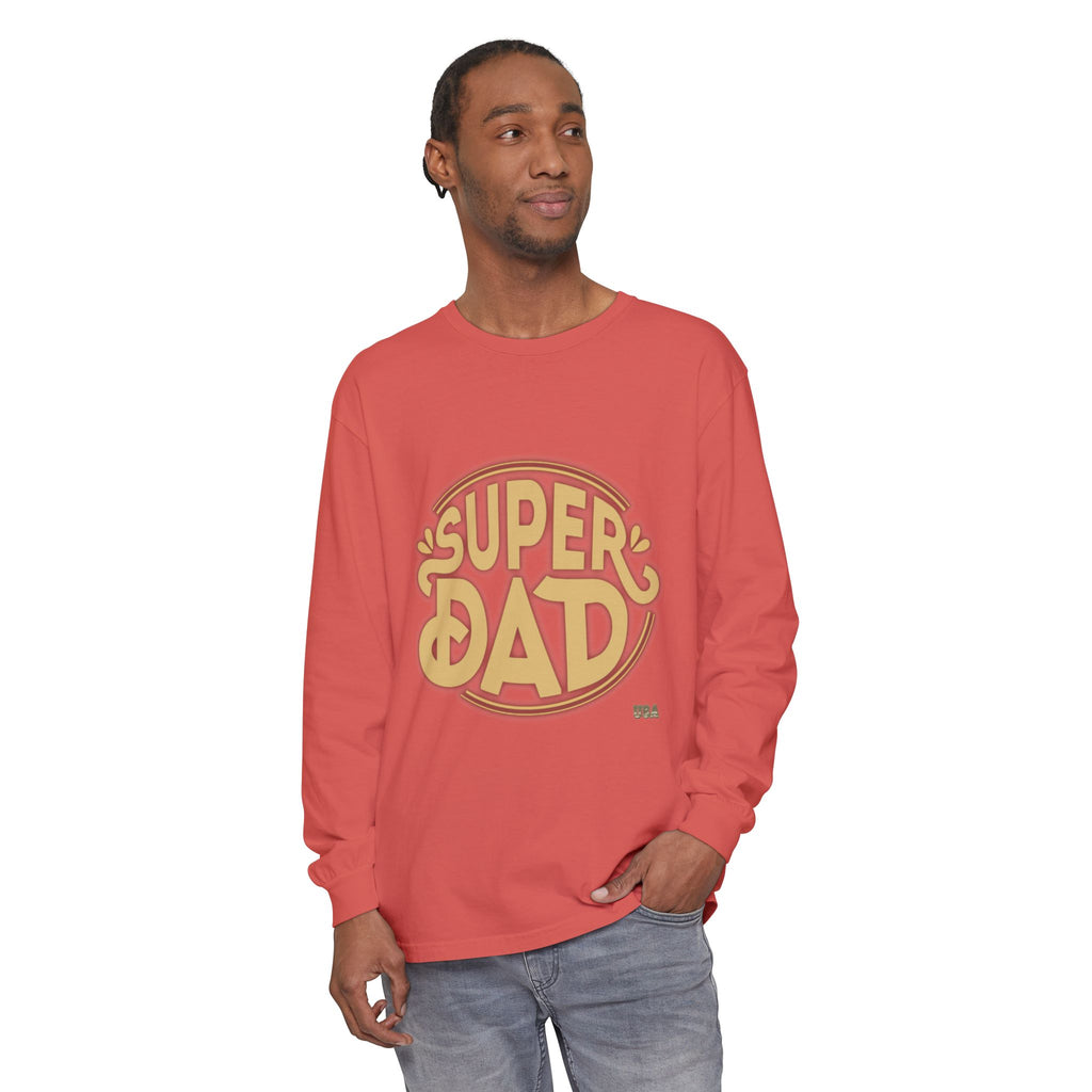 Super Dad Retro Badge Long Sleeve T-Shirt | Father’s Day Tee