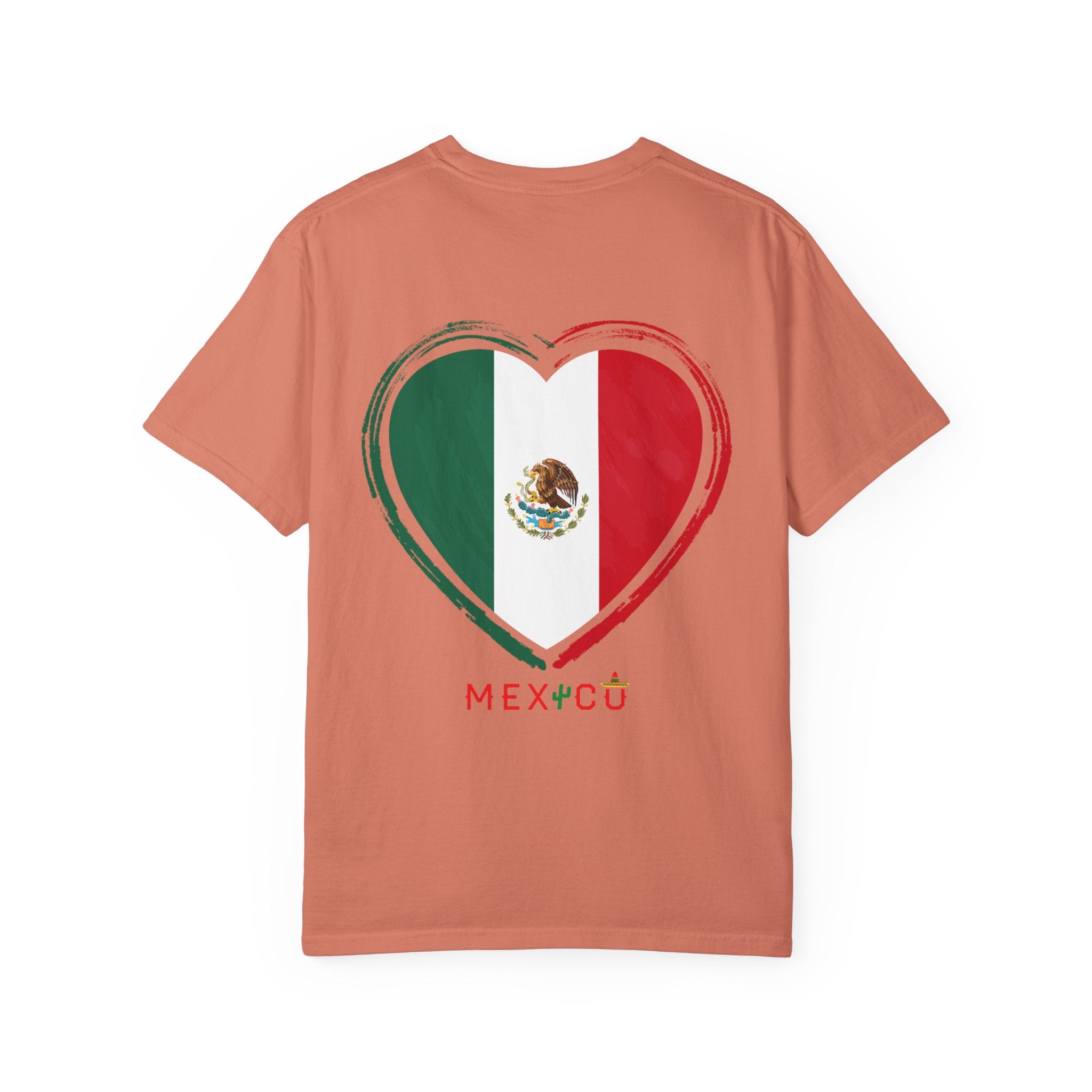 Mexican Flag Heart T-Shirt | Mexico Tricolor Heart Tee