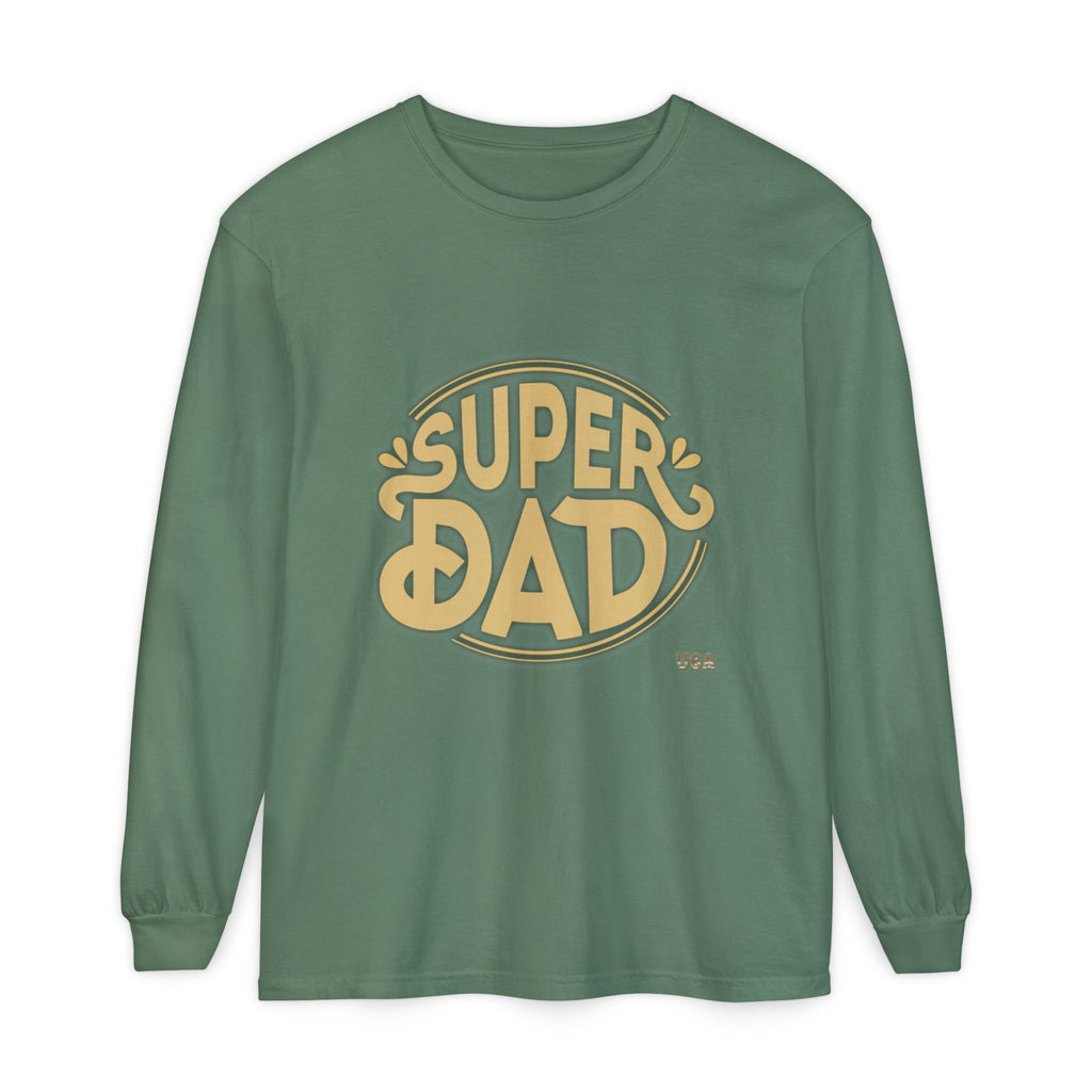 Super Dad Retro Badge Long Sleeve T-Shirt | Father’s Day Tee