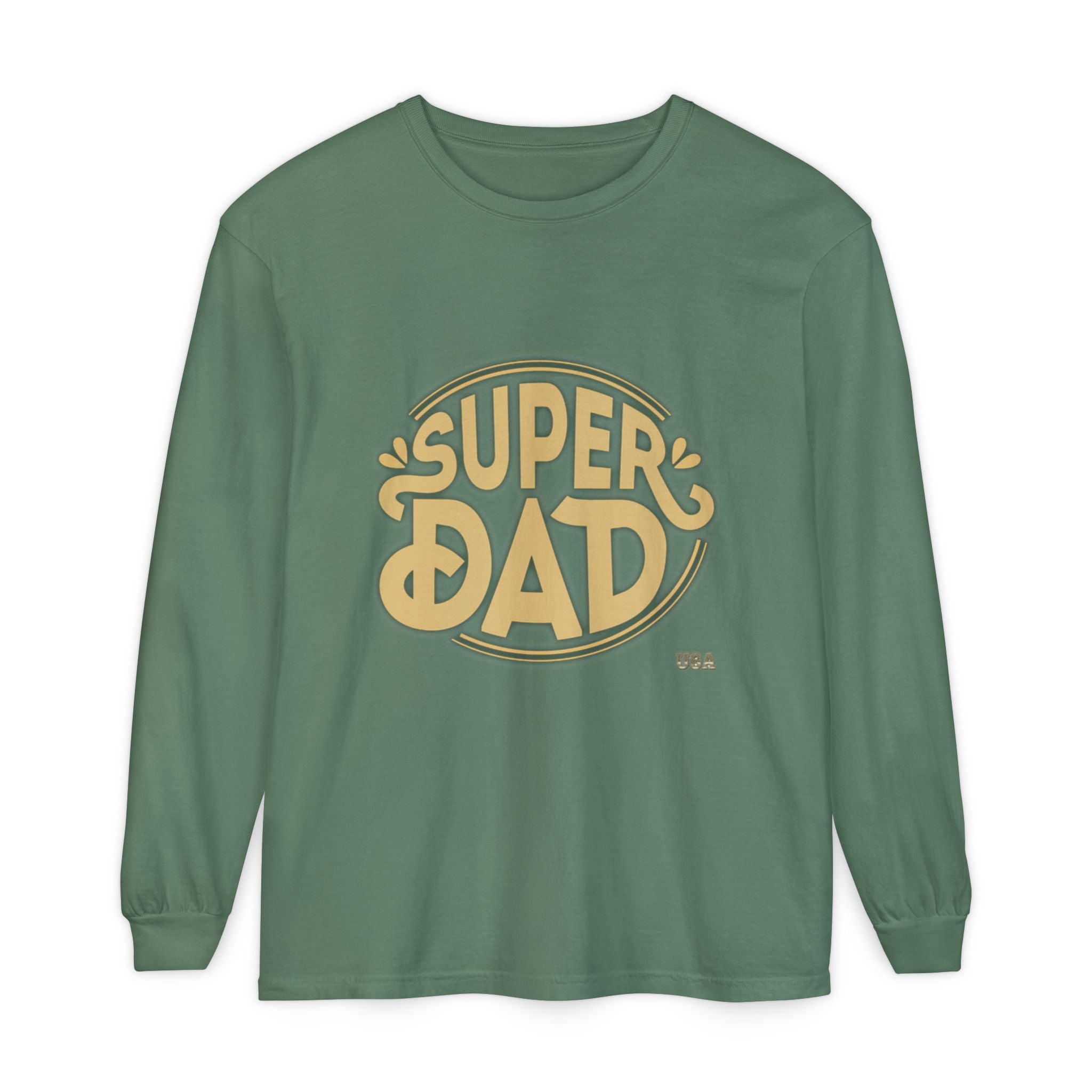 Super Dad Retro Badge Long Sleeve T-Shirt | Father’s Day Tee