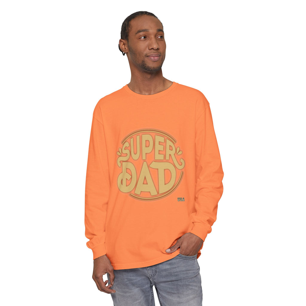 Super Dad Retro Badge Long Sleeve T-Shirt | Father’s Day Tee