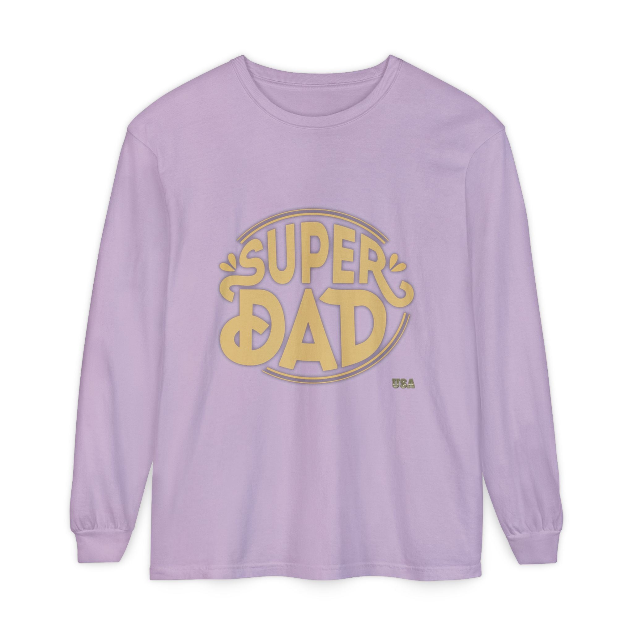 Super Dad Retro Badge Long Sleeve T-Shirt | Father’s Day Tee