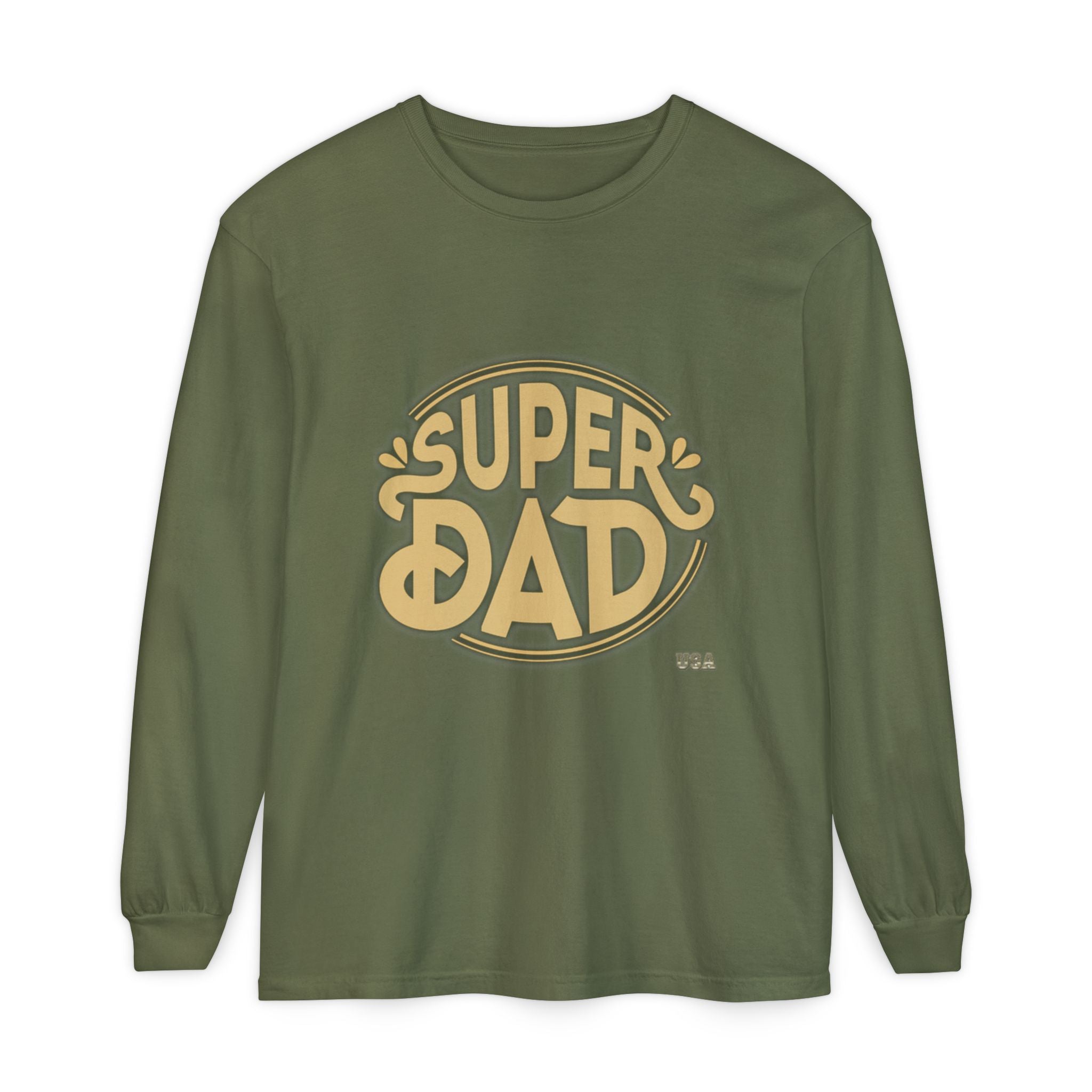 Super Dad Retro Badge Long Sleeve T-Shirt | Father’s Day Tee