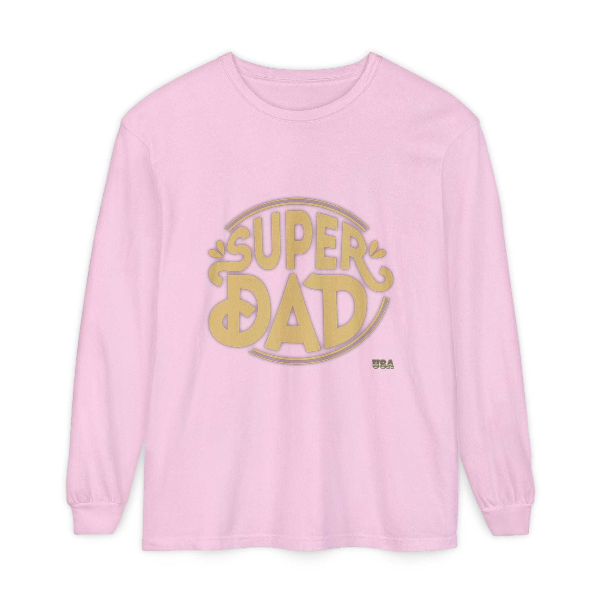 Super Dad Retro Badge Long Sleeve T-Shirt | Father’s Day Tee