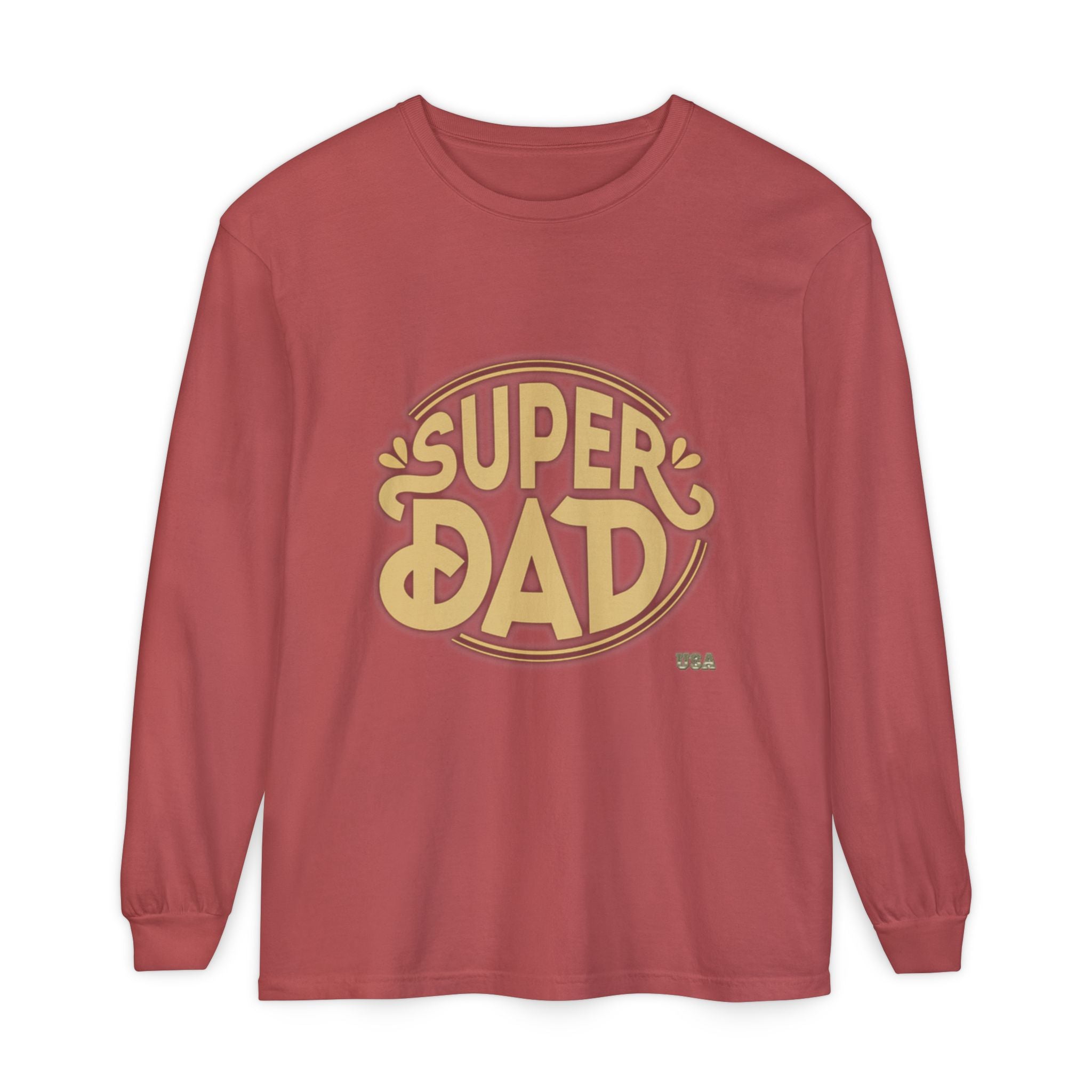 Super Dad Retro Badge Long Sleeve T-Shirt | Father’s Day Tee