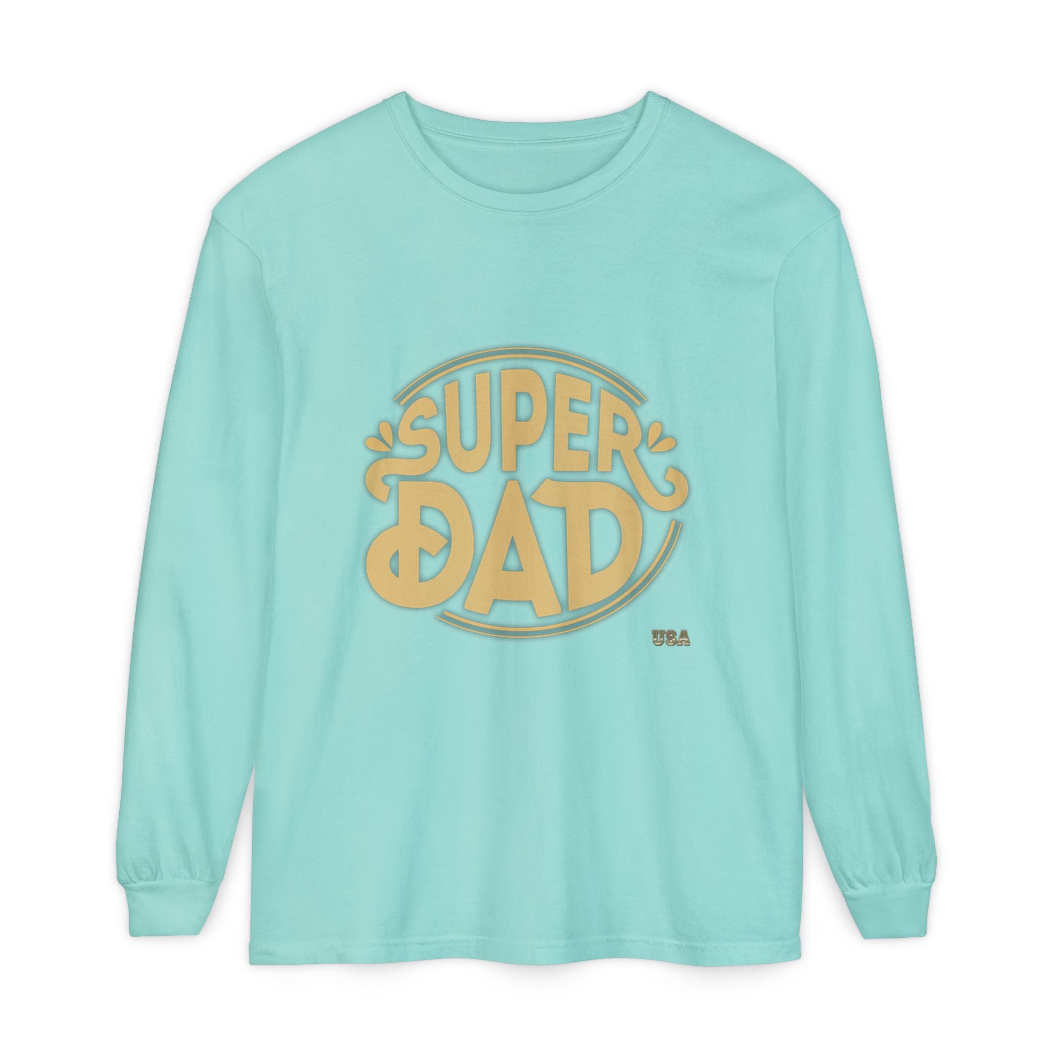 Super Dad Retro Badge Long Sleeve T-Shirt | Father’s Day Tee