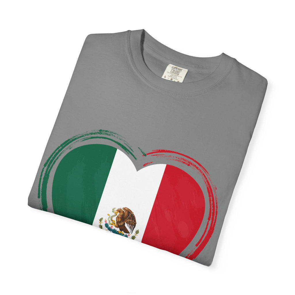 Mexican Flag Heart T-Shirt | Mexico Tricolor Heart Tee