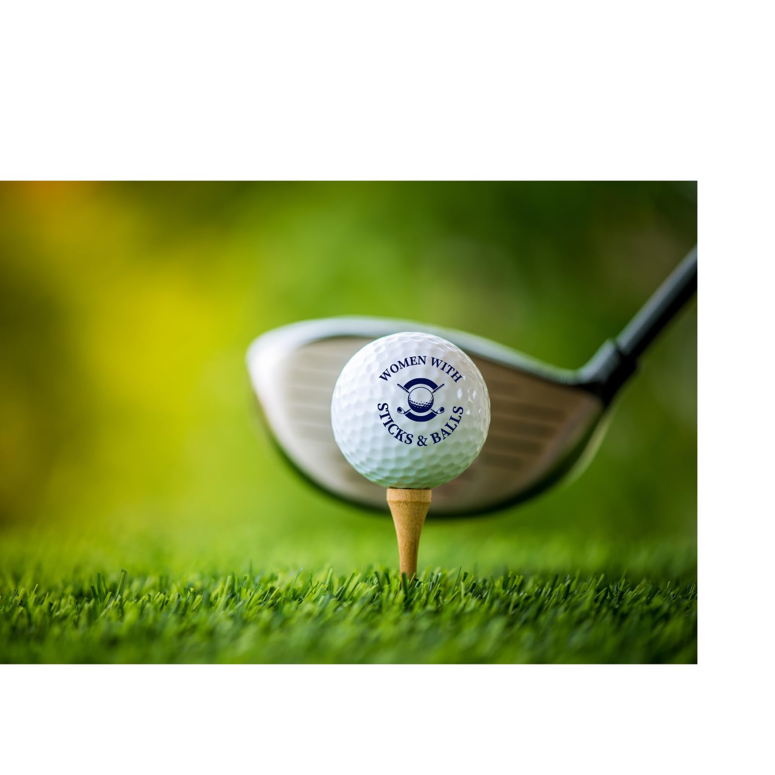 Designer Golf Balls - Women with Sticks & Balls Gift Set - Includes Golf Balls, Ideal for Birthdays, Mother's Day, Xmas, Holidays and More for Your Crazy Golfer