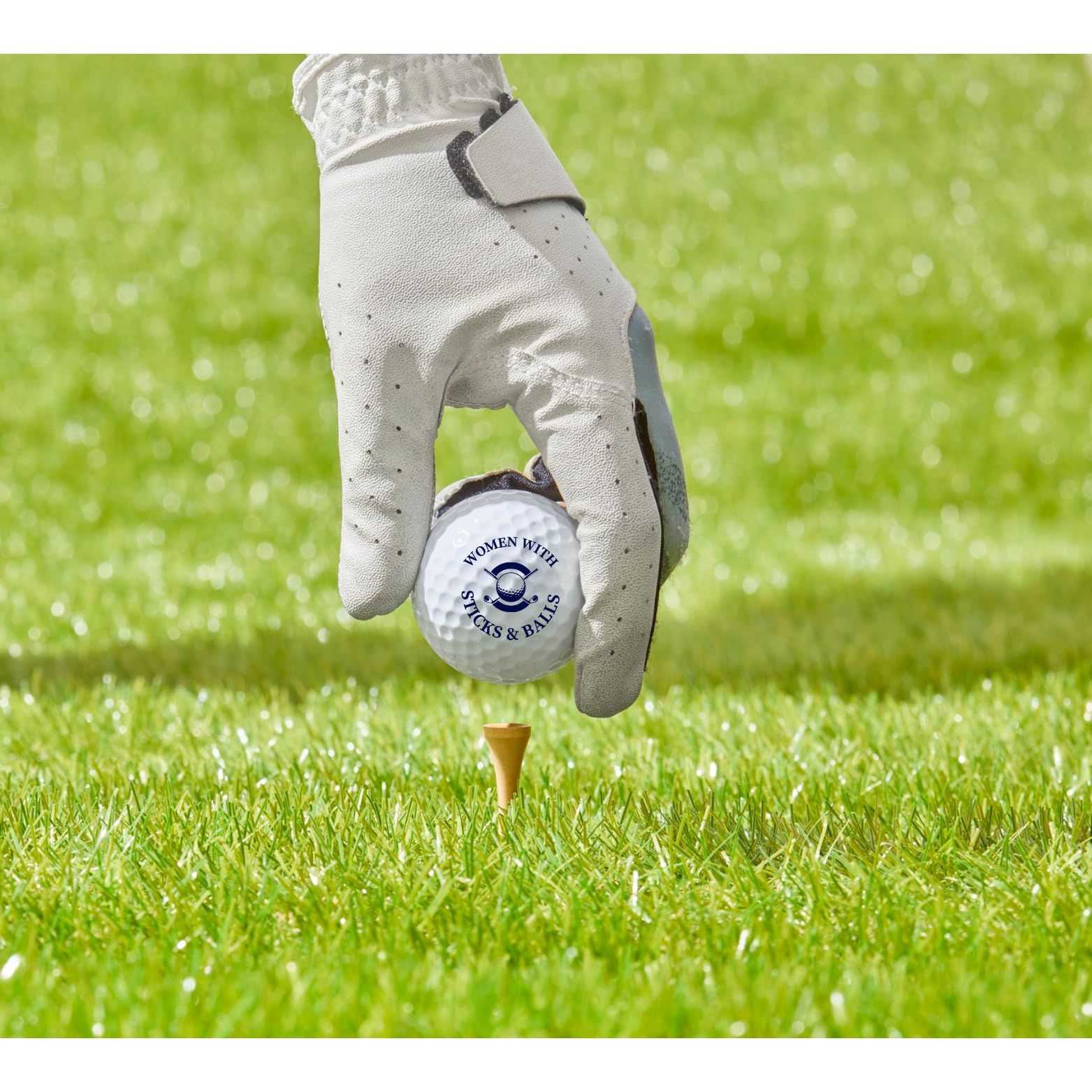 Designer Golf Balls - Women with Sticks & Balls Gift Set - Includes Golf Balls, Ideal for Birthdays, Mother's Day, Xmas, Holidays and More for Your Crazy Golfer