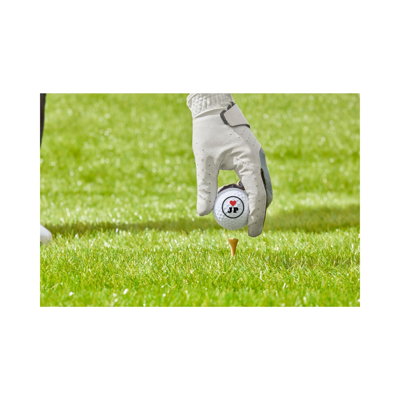 Personalized Custom Golf Balls Beautiful Red Heart Designs | Multiple Designs Monogrammed Golf Gifts & Accessories. Includes Golf-Balls,Towel,Divot.