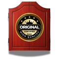 MOM OR DAD Dart Board Cabinet Decorative Dart Boards [6*Steel Darts] - Wooden Dartboard Cabinet with Integrated Scoreboard for Game Rooms (A) Mother's Day and Father's Day