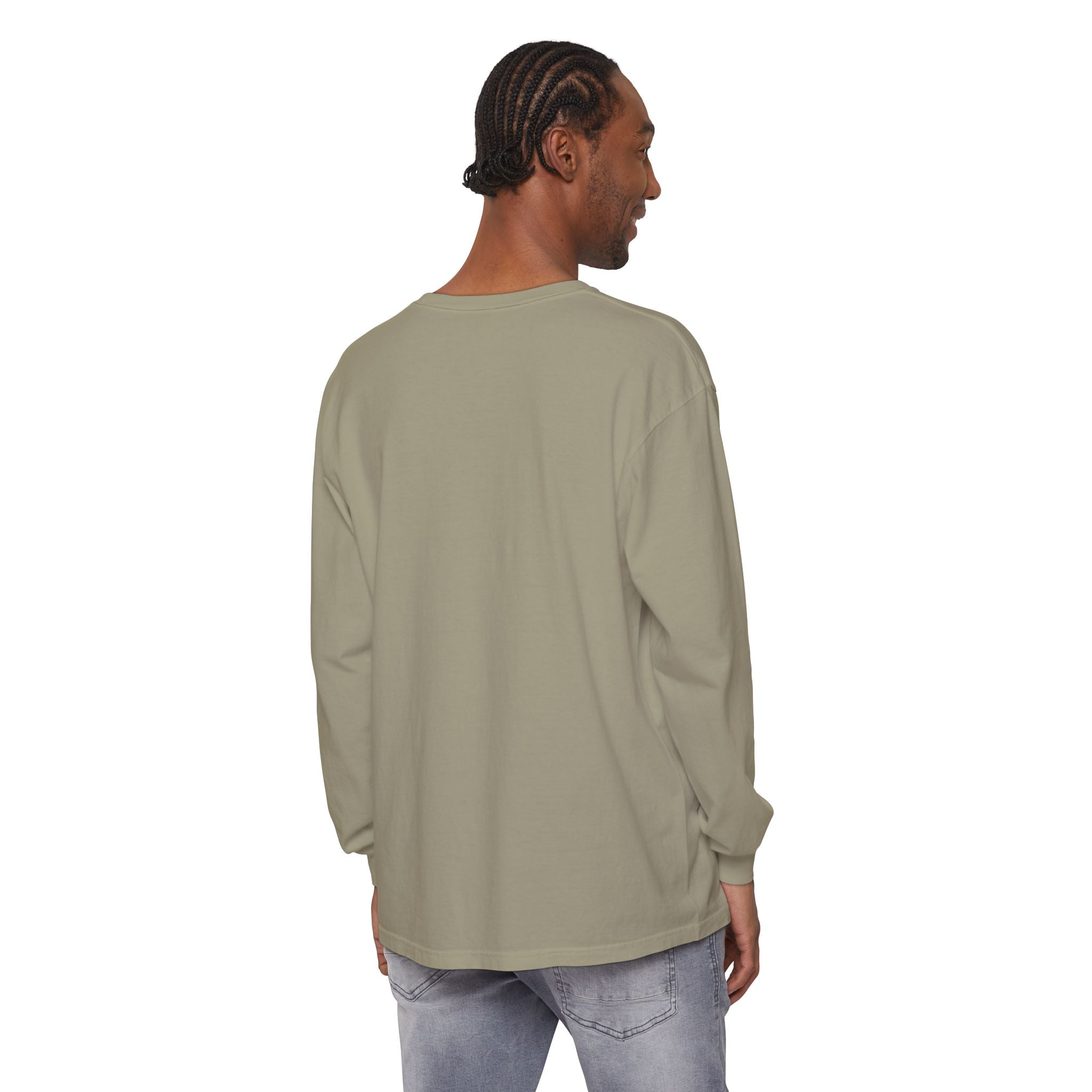 Beware of Dad Watching 24/7 Pitbull Graphic Long Sleeve Tee