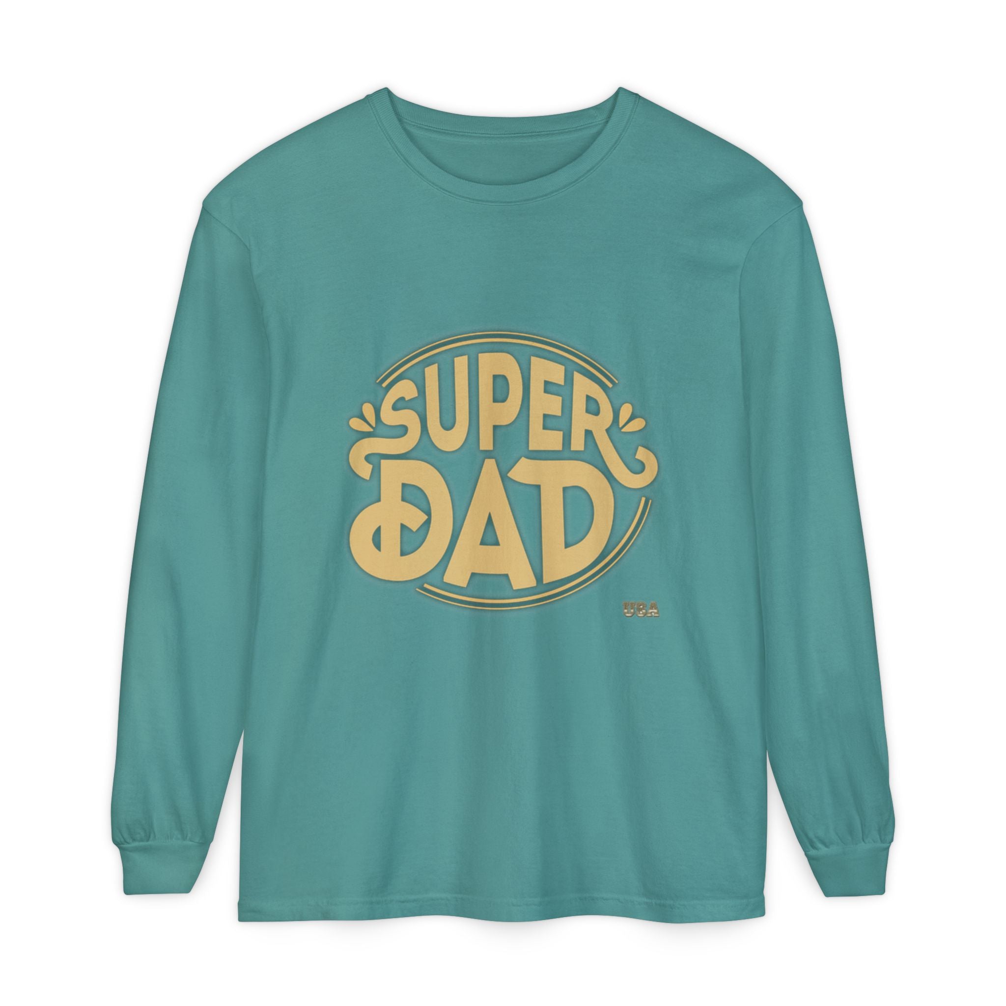 Super Dad Retro Badge Long Sleeve T-Shirt | Father’s Day Tee