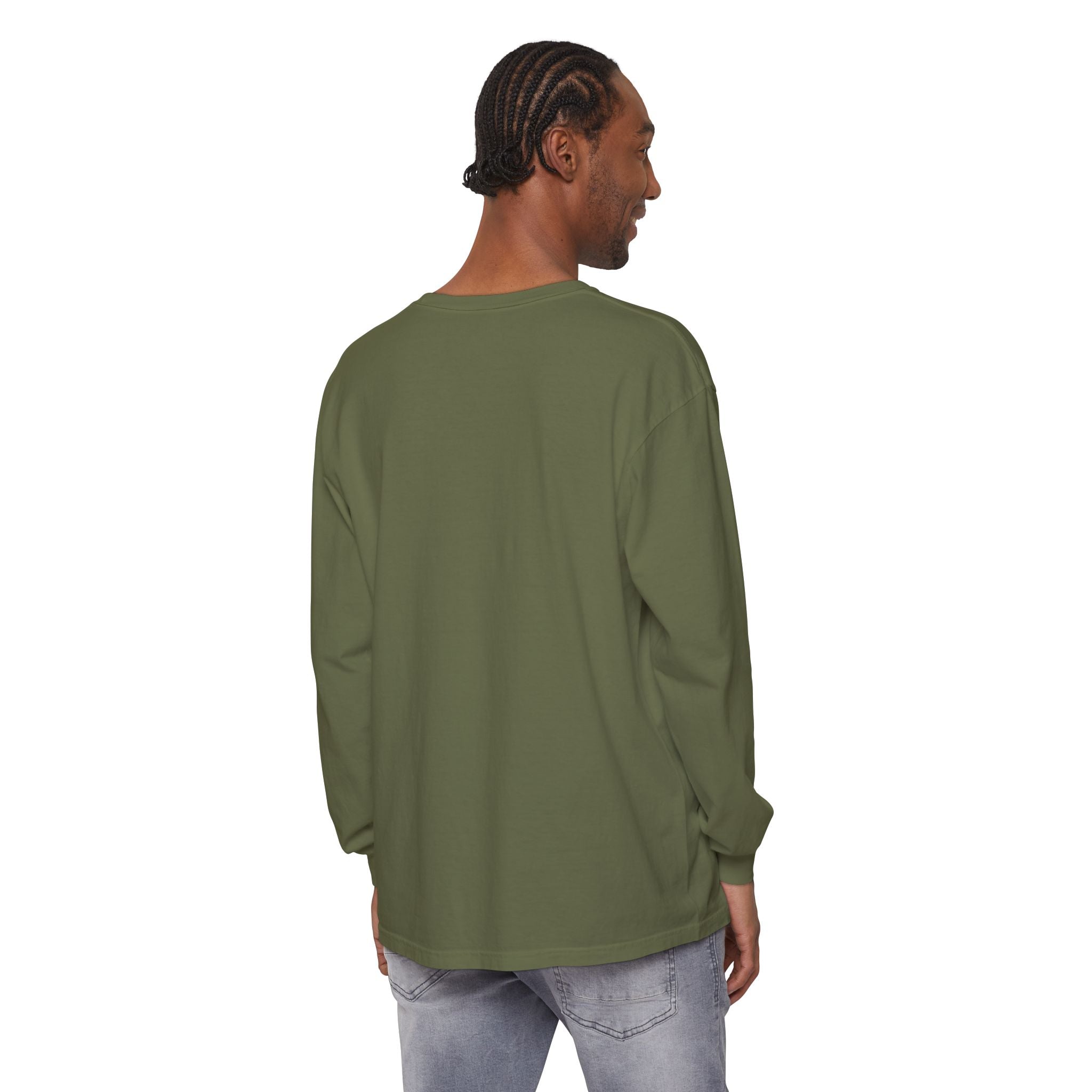 Beware of Dad Watching 24/7 Pitbull Graphic Long Sleeve Tee