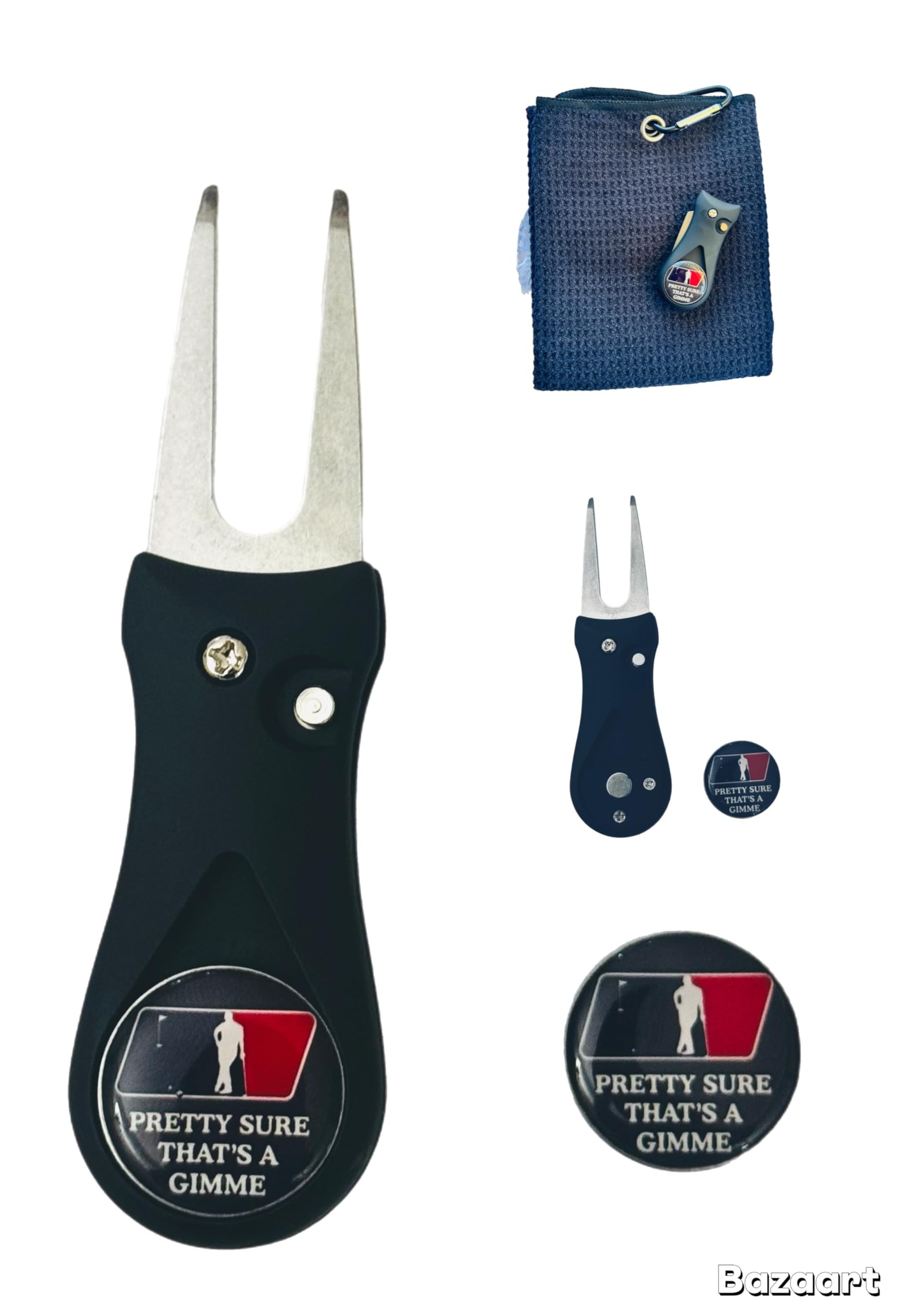 Golf Balls -Fun Design -Women with Sticks & Balls Gift Set - Includes Golf Balls,Towel,Divot & White Gift Box Ideal for Birthdays, Mother's Day, Xmas, Holidays and More for Your Crazy Golfer.