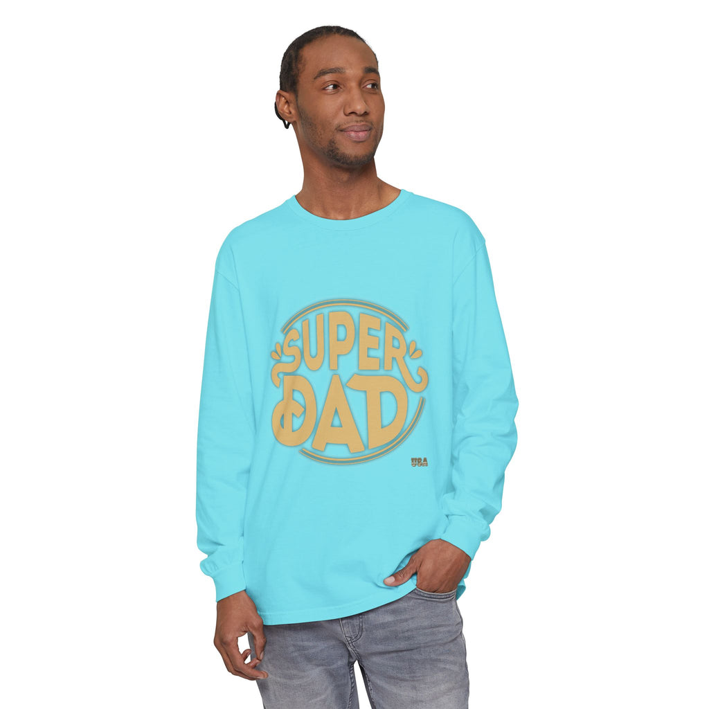 Super Dad Retro Badge Long Sleeve T-Shirt | Father’s Day Tee